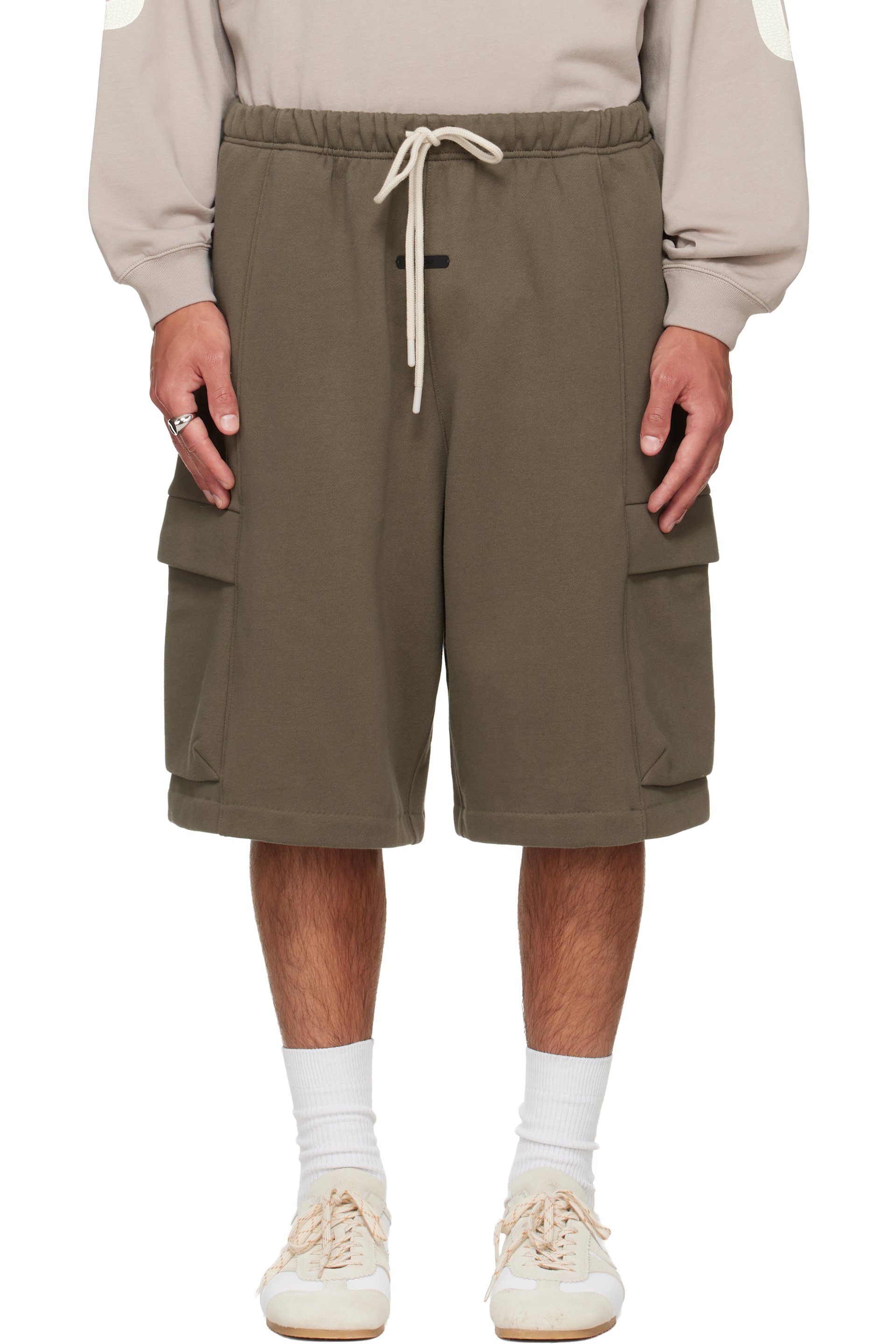 Fear of God ESSENTIALS - Khaki Cargo Basketball Shorts