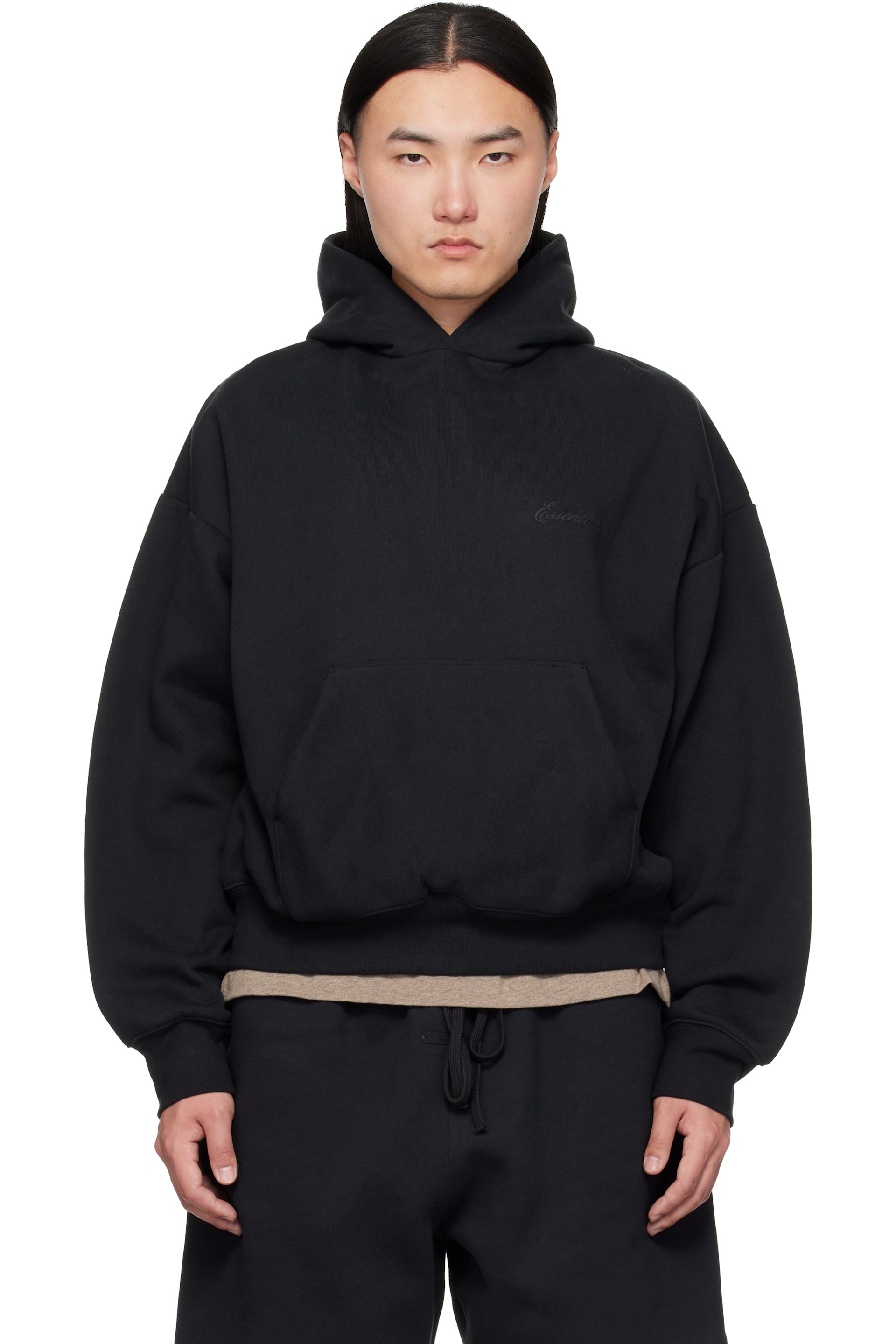 Fear of God ESSENTIALS - Black Classic Hoodie