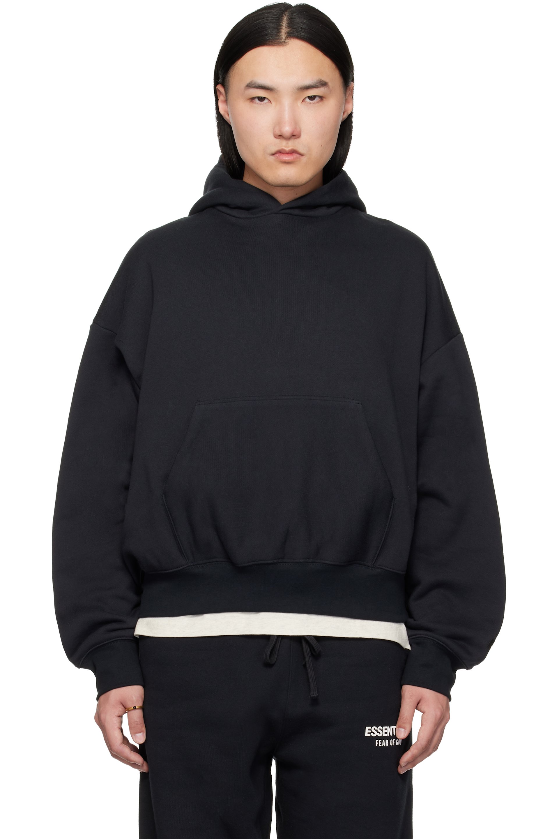 Fear of God ESSENTIALS - Black Classic Hoodie