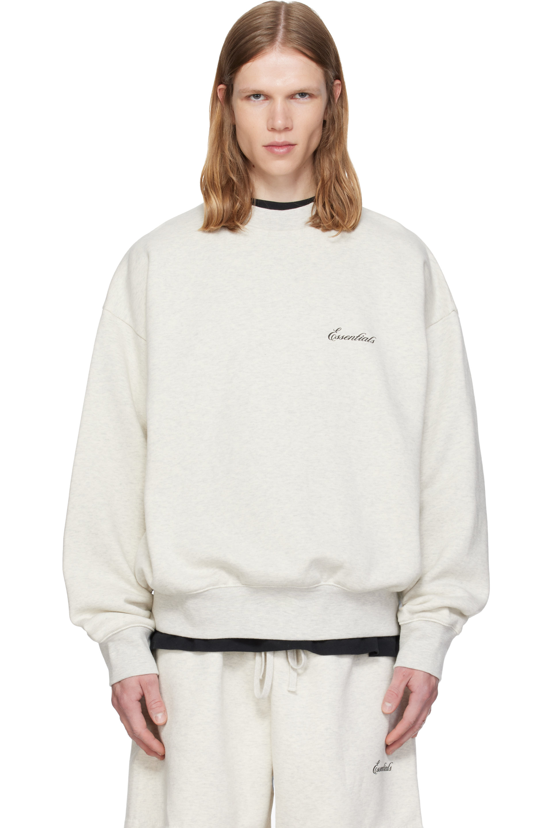 Fear of God ESSENTIALS - Gray Classic Crewneck Sweatshirt