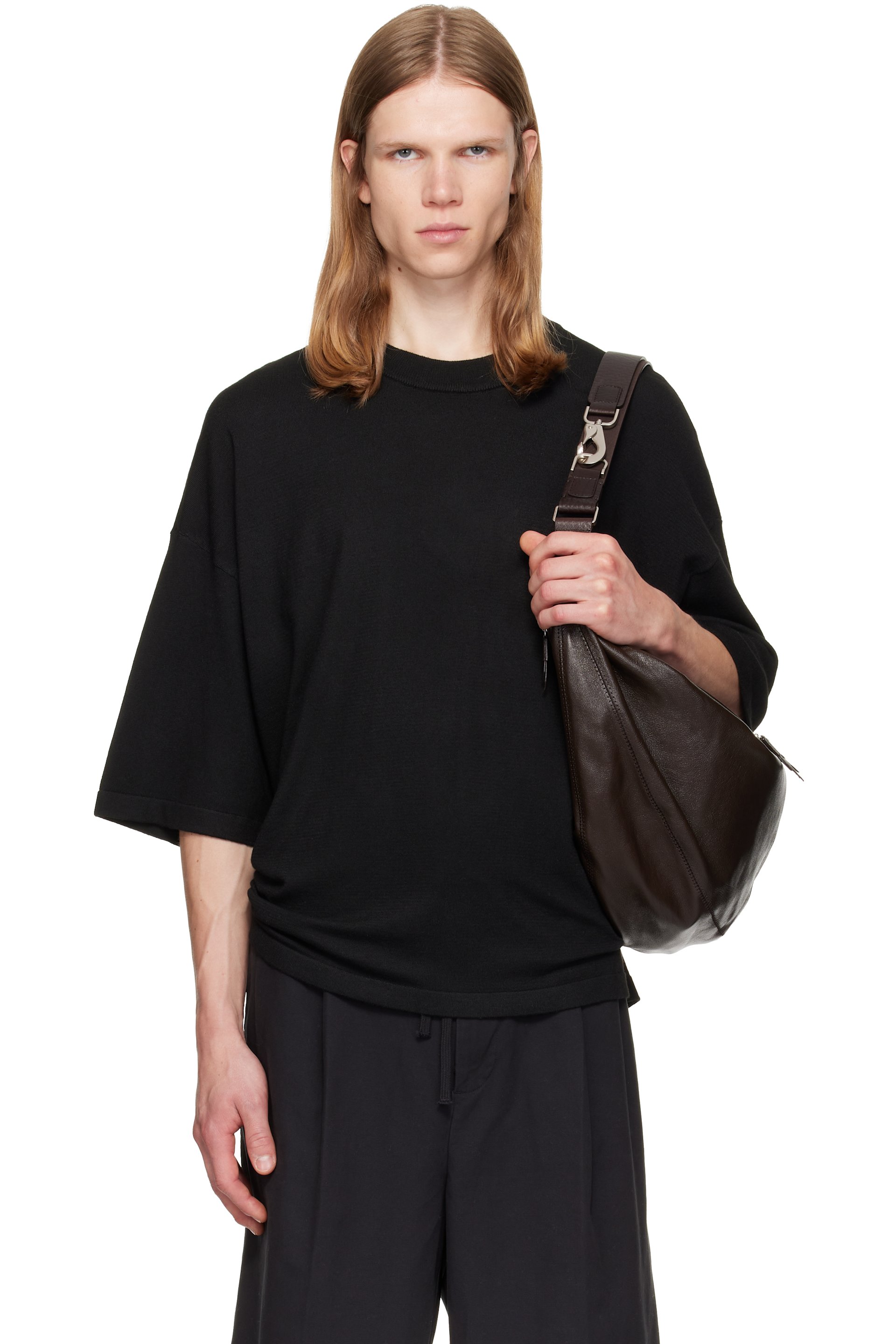 Fear of God ESSENTIALS - Black Soft Knit T-shirt