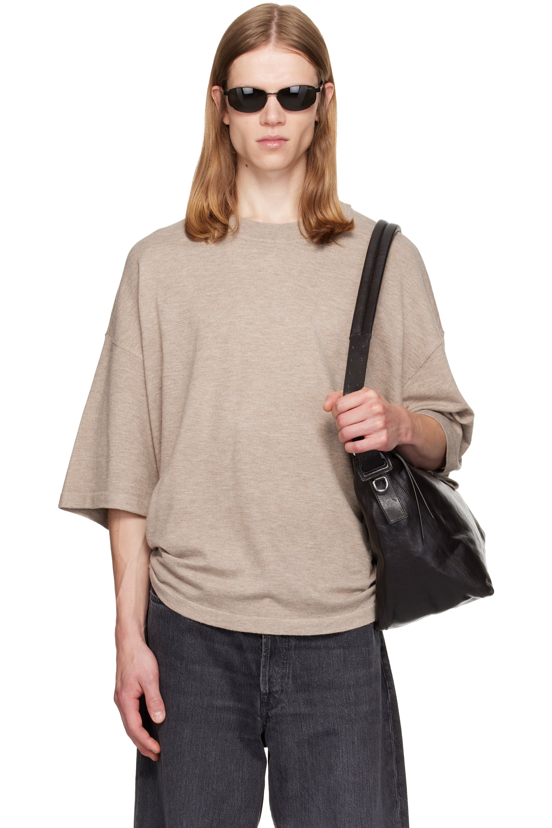 Fear of God ESSENTIALS - Beige Soft Knit T-shirt