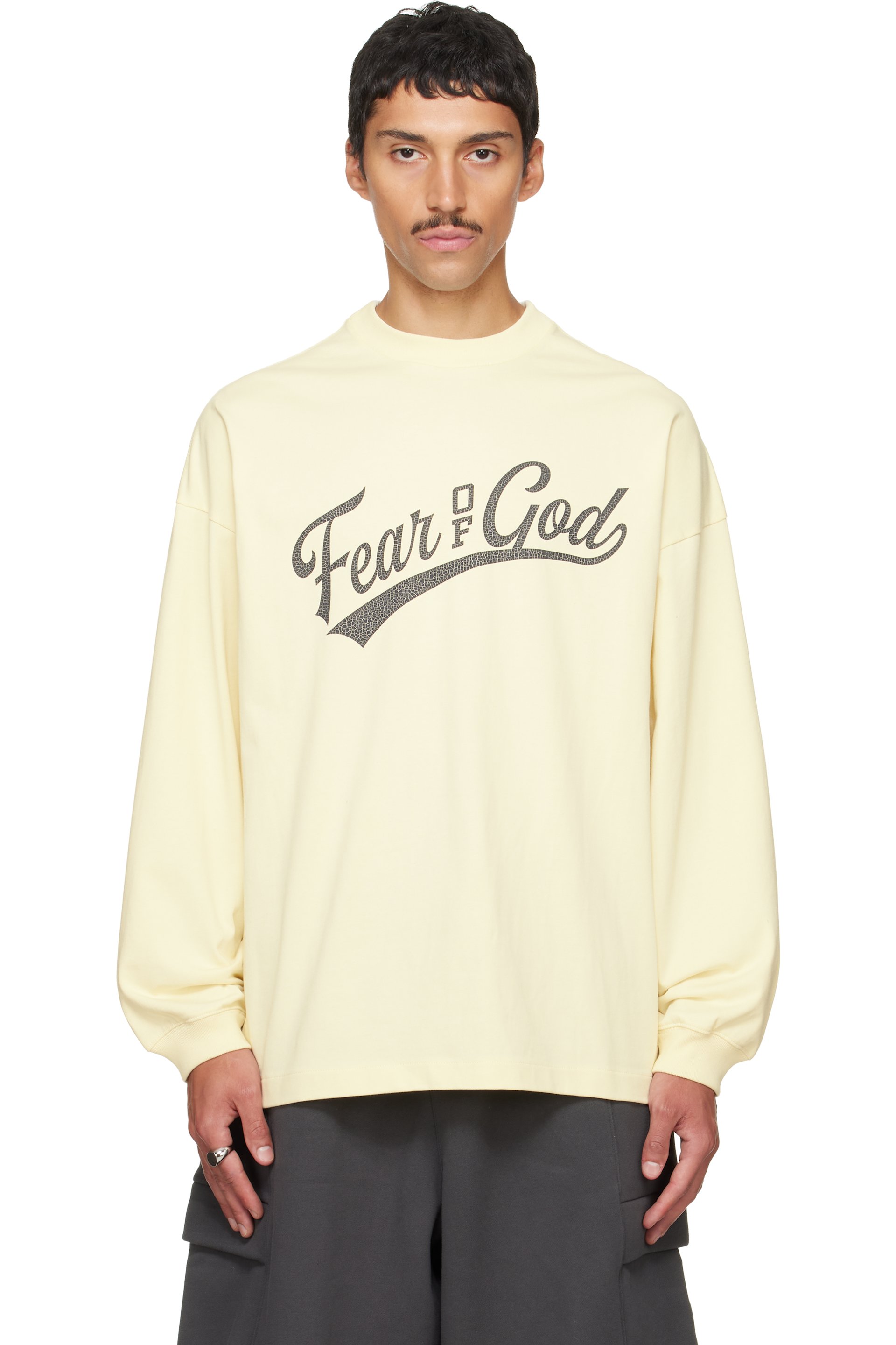 Fear of God ESSENTIALS - Yellow Merch Long Sleeve T-shirt