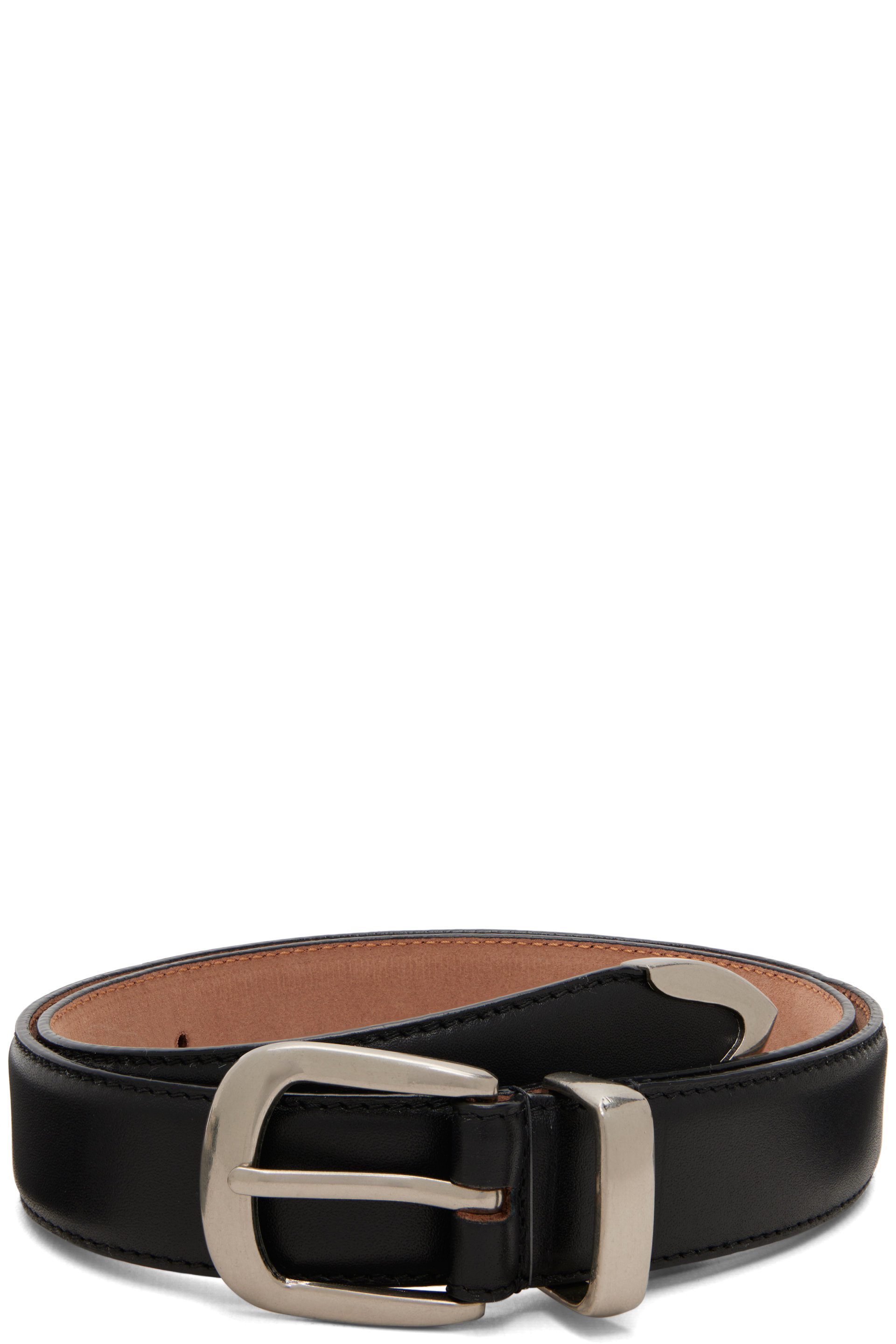 Carter Young - Ceinture western mince noire