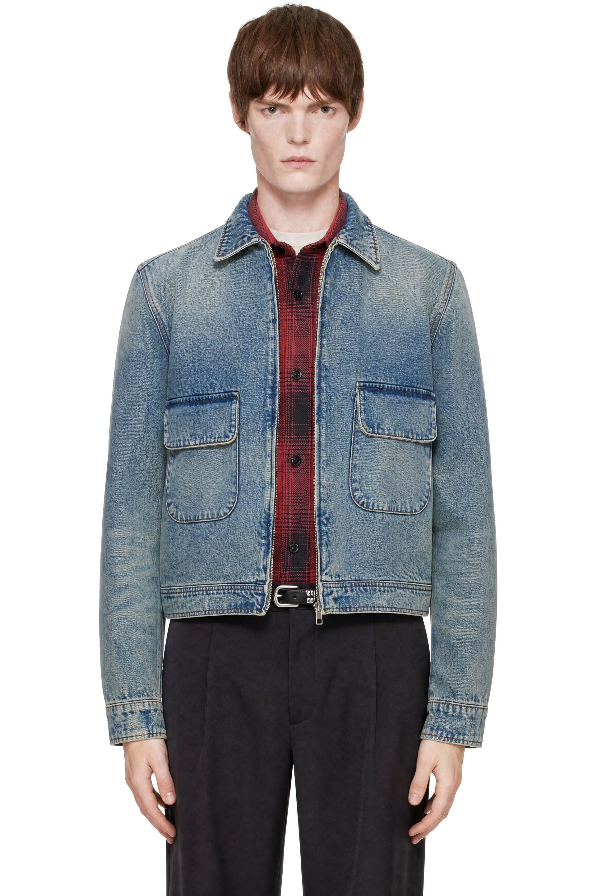 Carter Young - Blouson Andover bleu en denim