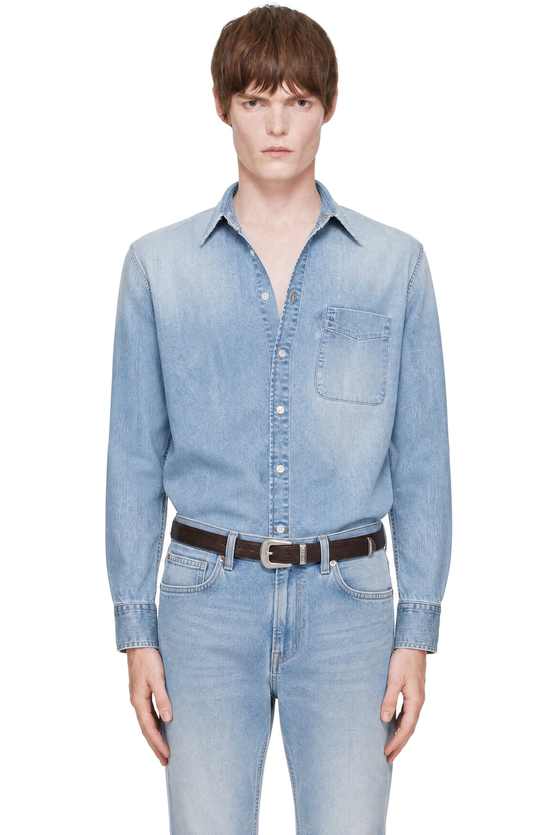 Carter Young - Blue Denim Business Shirt