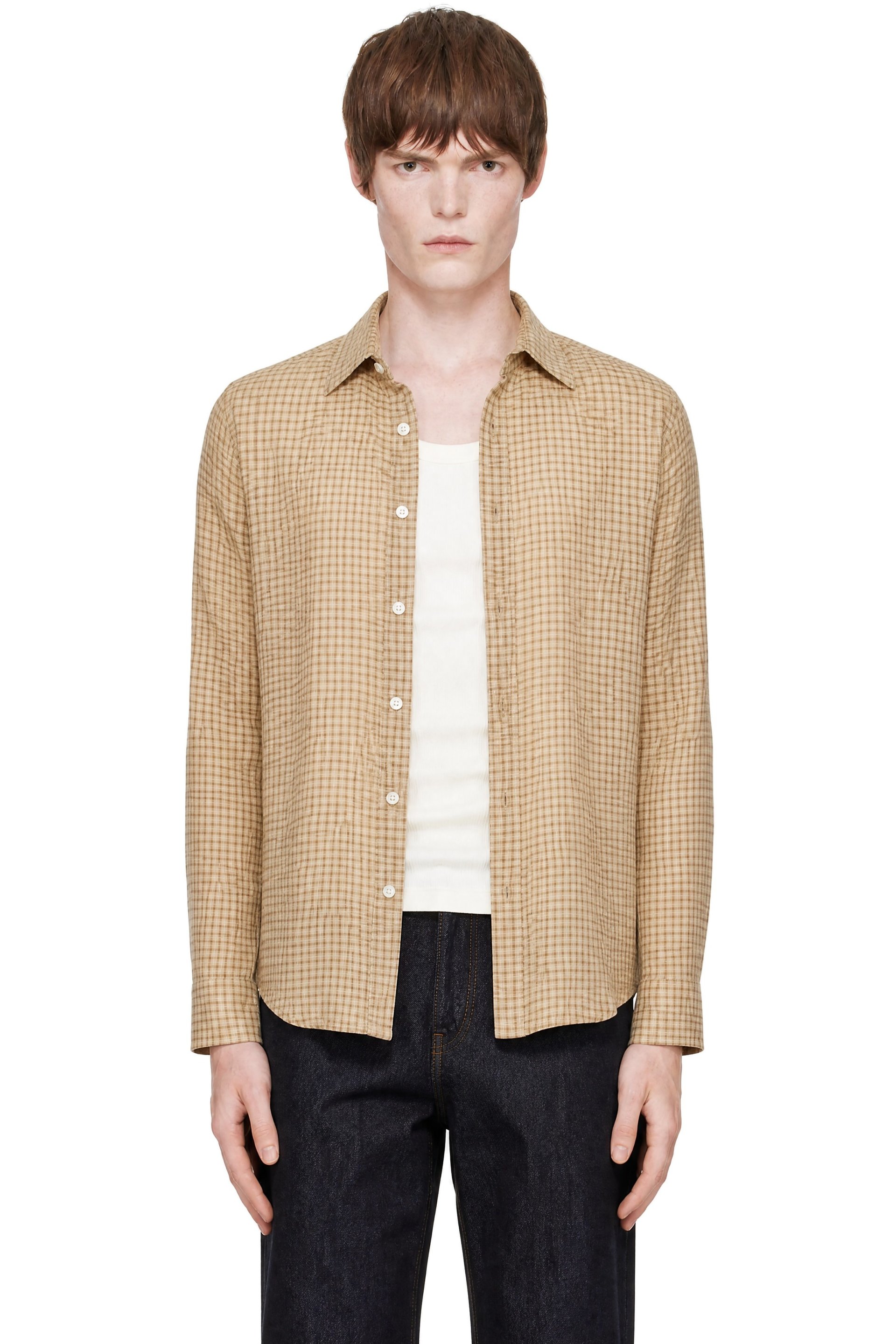 Carter Young - Tan Business Shirt