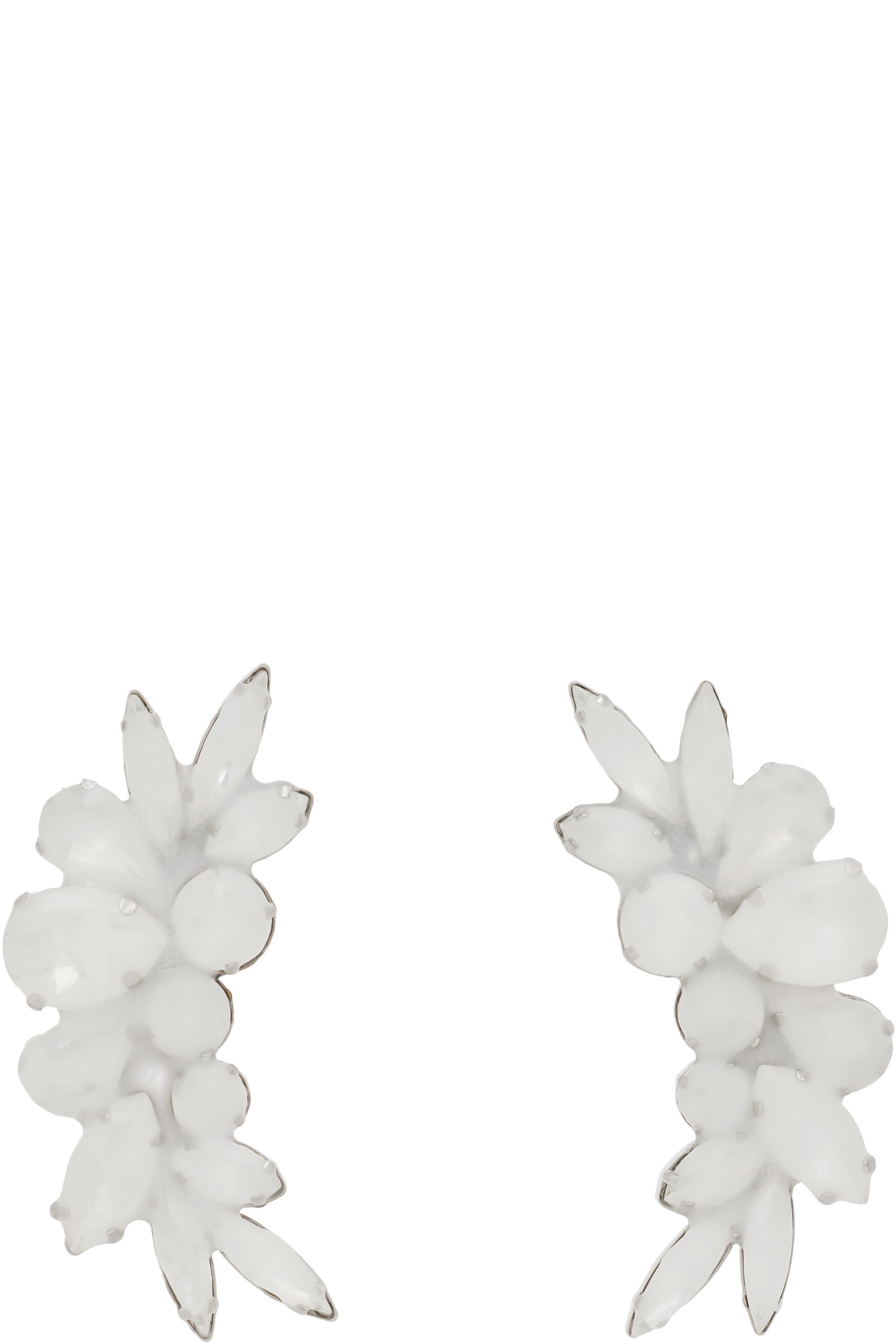 Maison Margiela - Antiqued Wax Strass Earrings
