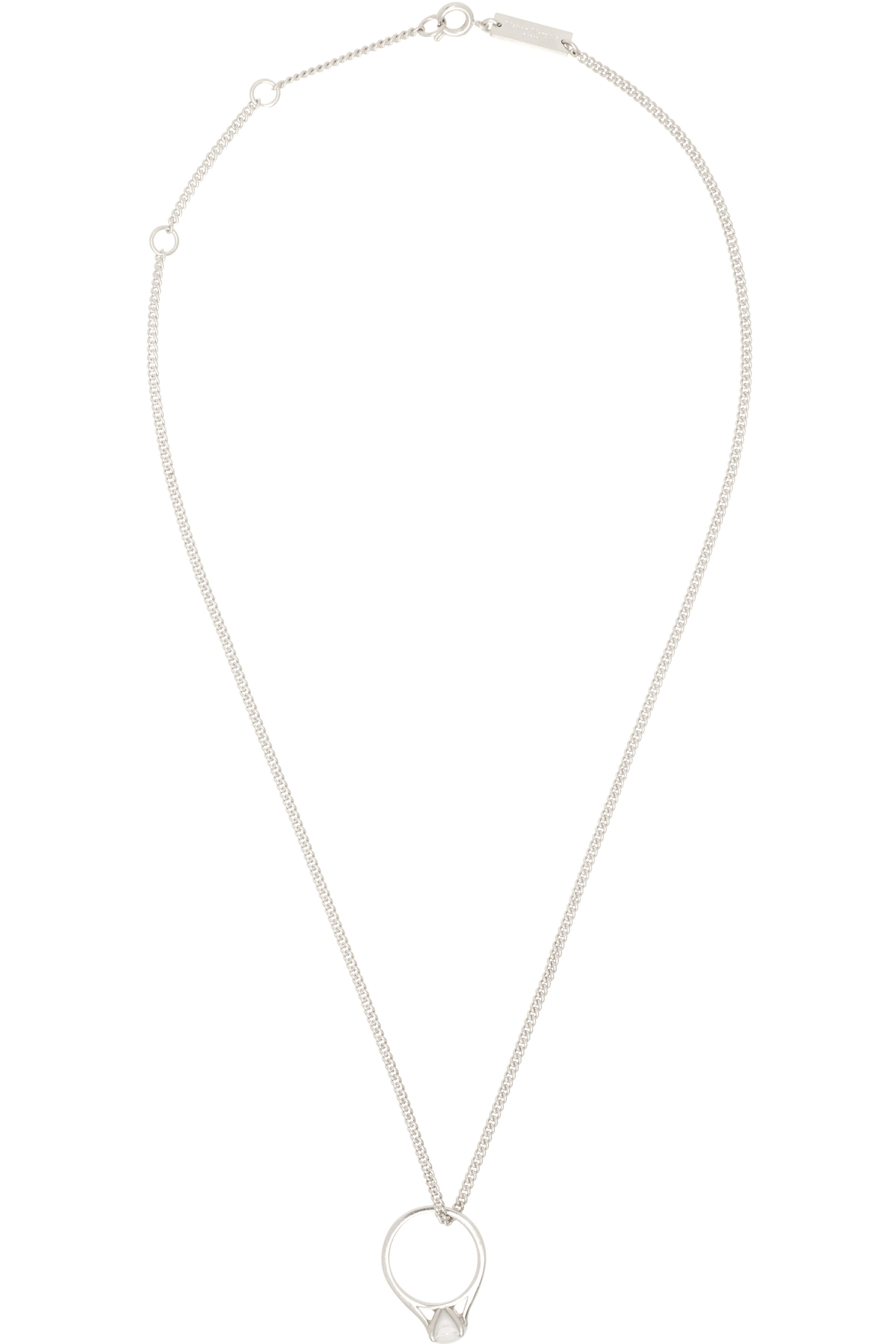 Maison Margiela - Antiqued Wax Solitaire Necklace