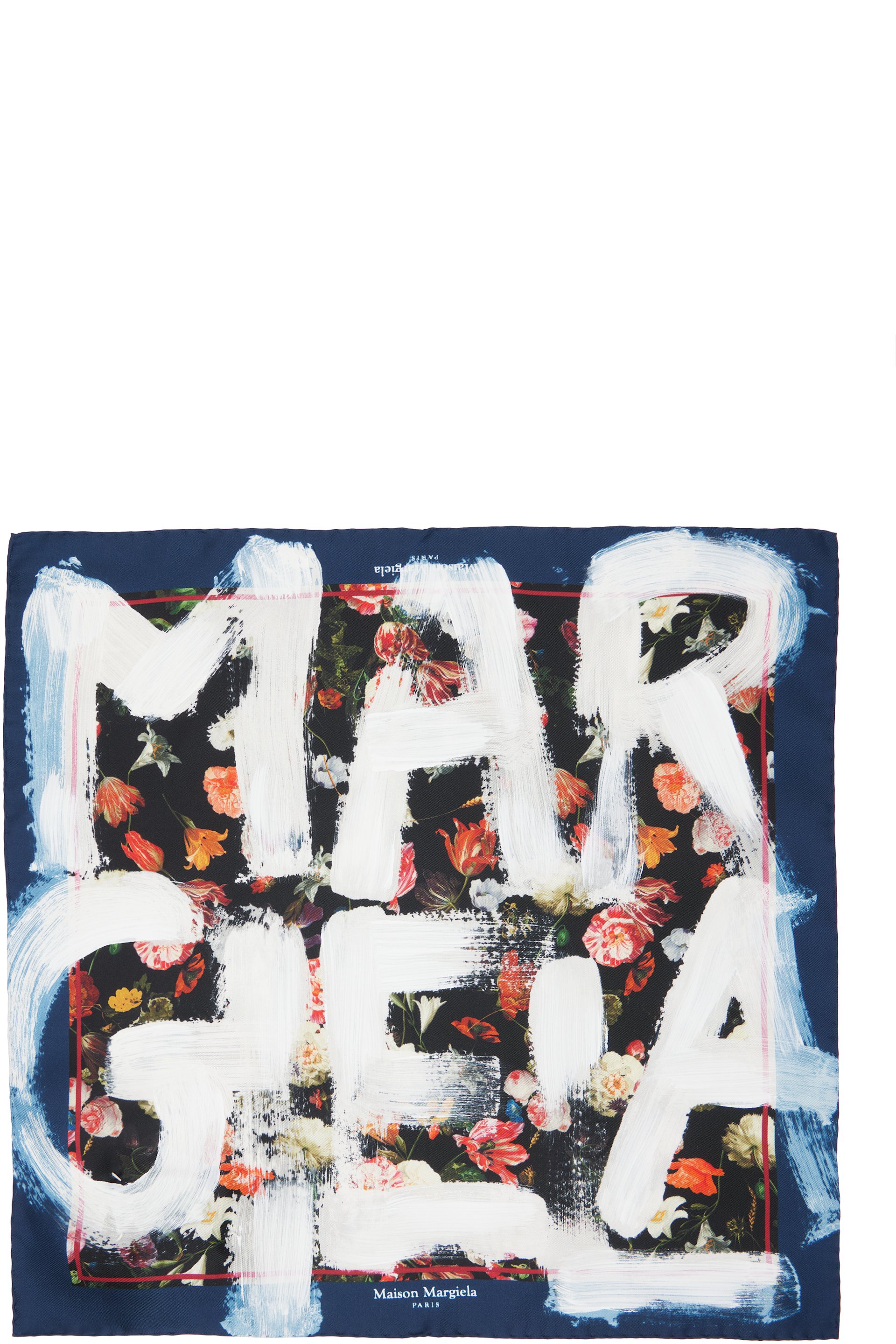 Maison Margiela - Multicolor Printed Silk Foulard Scarf