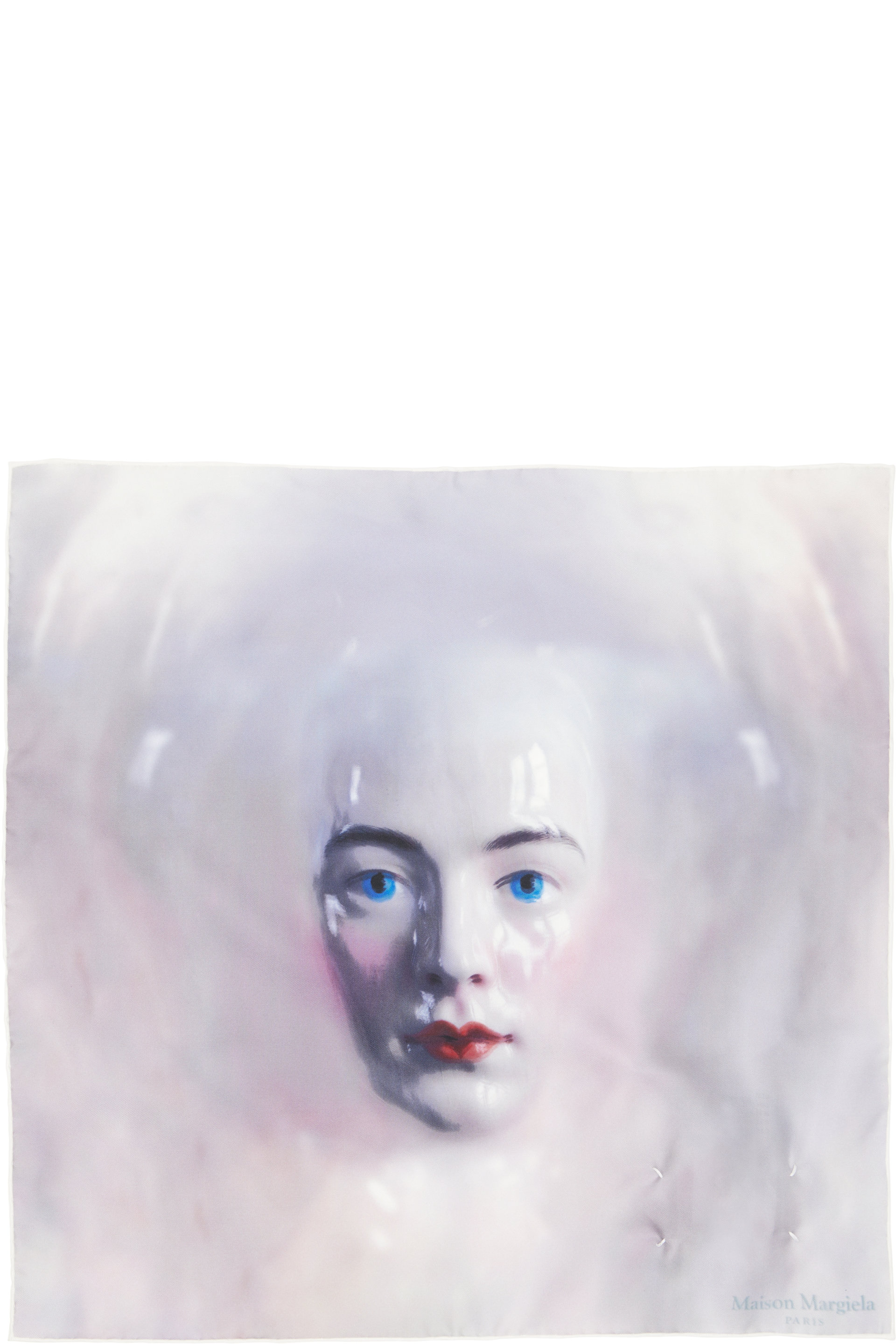Maison Margiela - Blue Silk Scarf