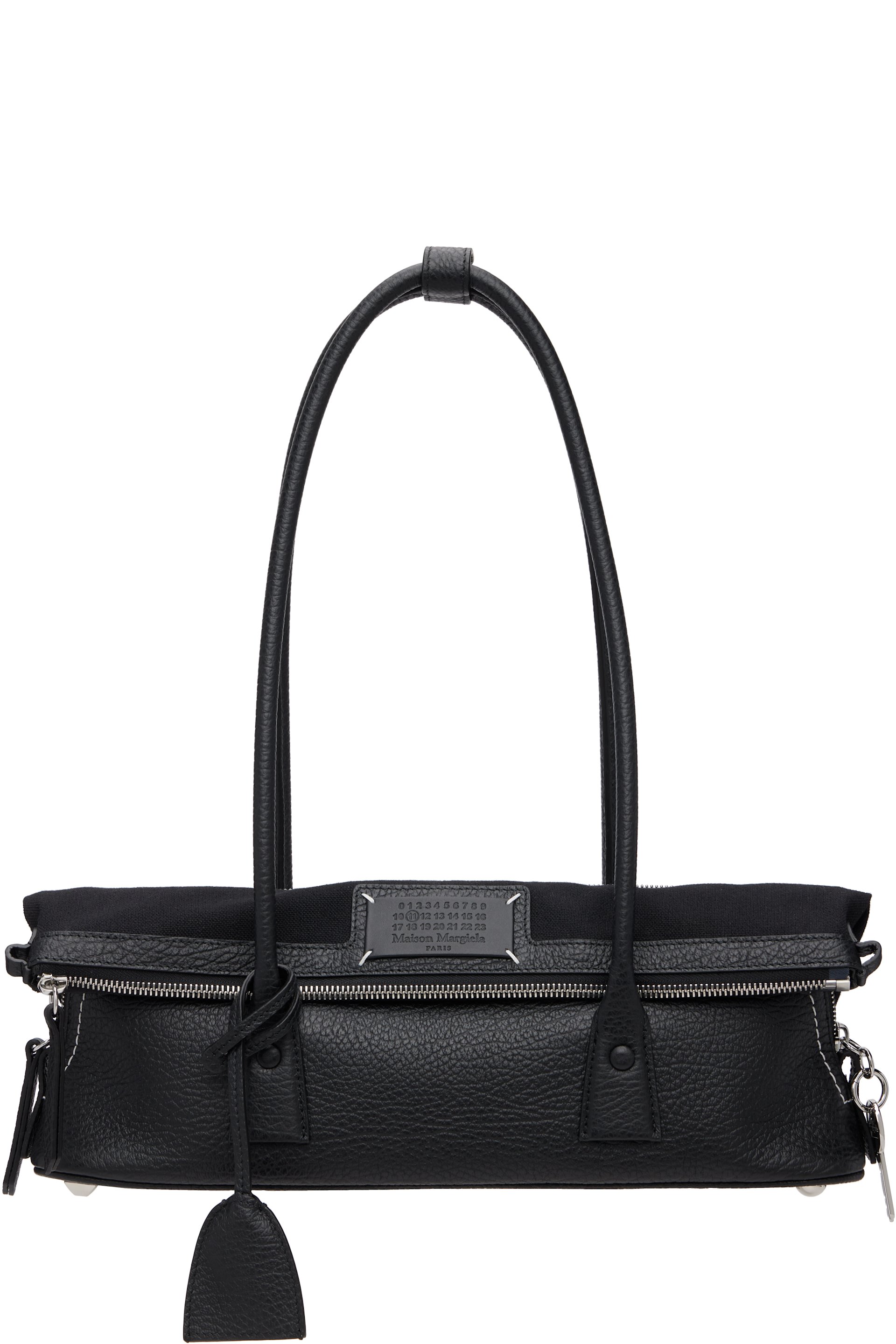 Maison Margiela - Sac horizontal porté épaule noir - 5AC
