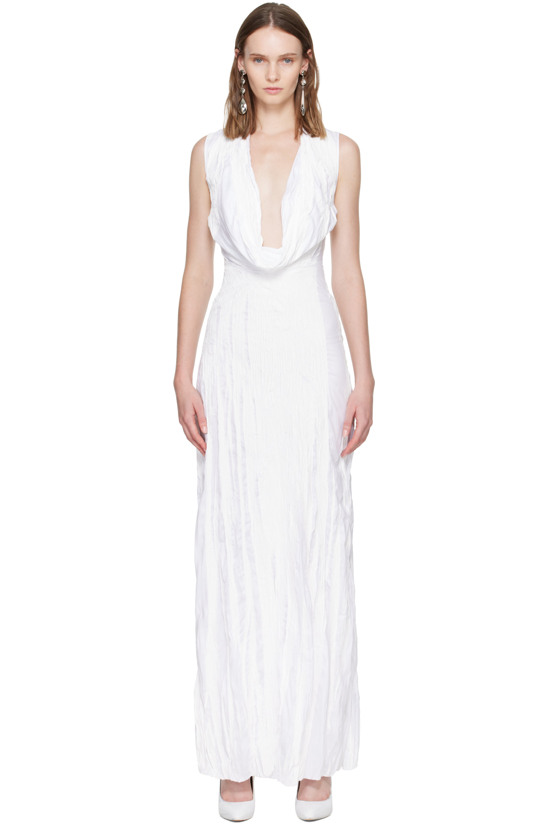 Maison Margiela - White Bianchetto Maxi Dress