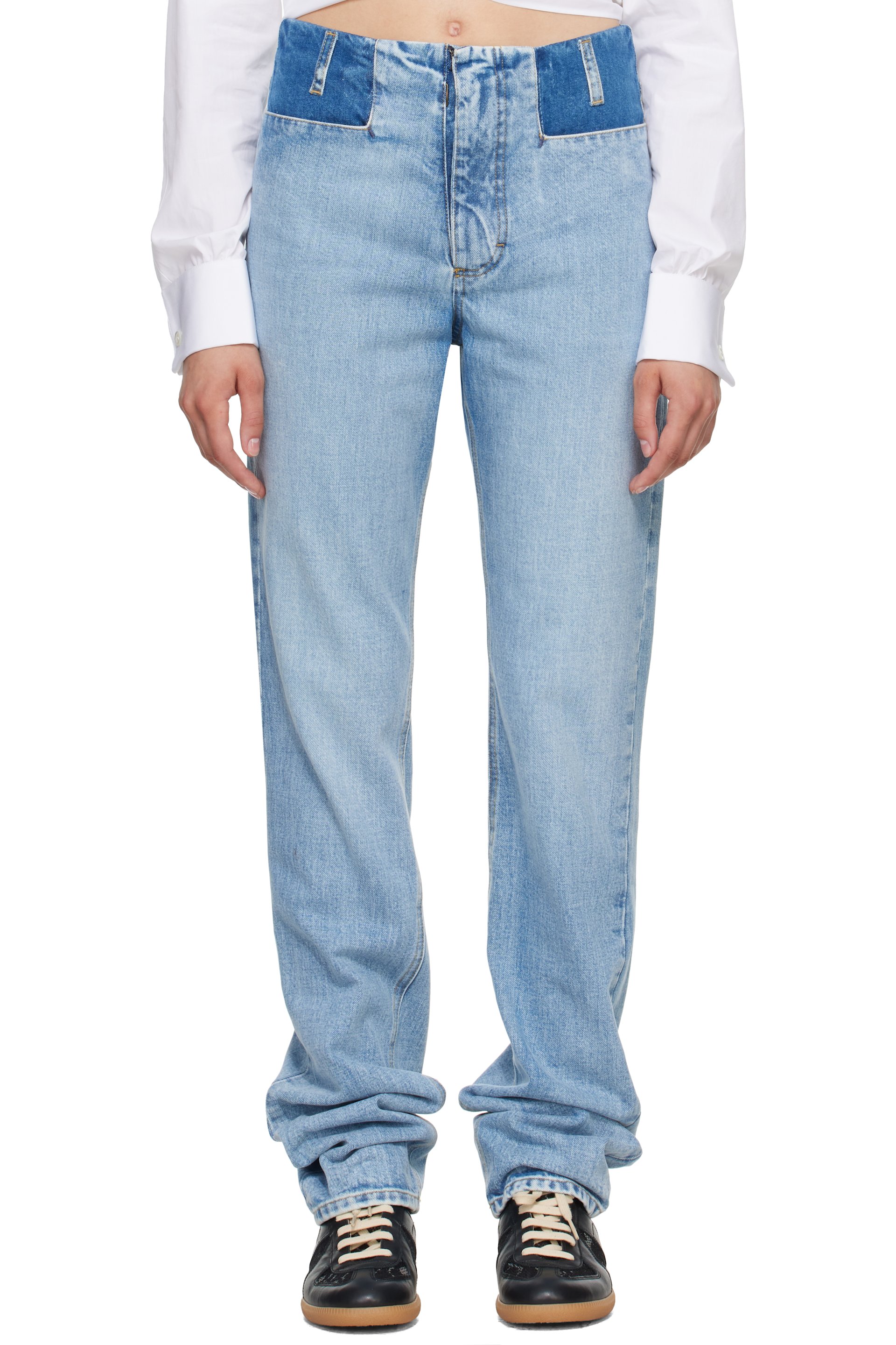 Maison Margiela - Blue Two Tone Jeans