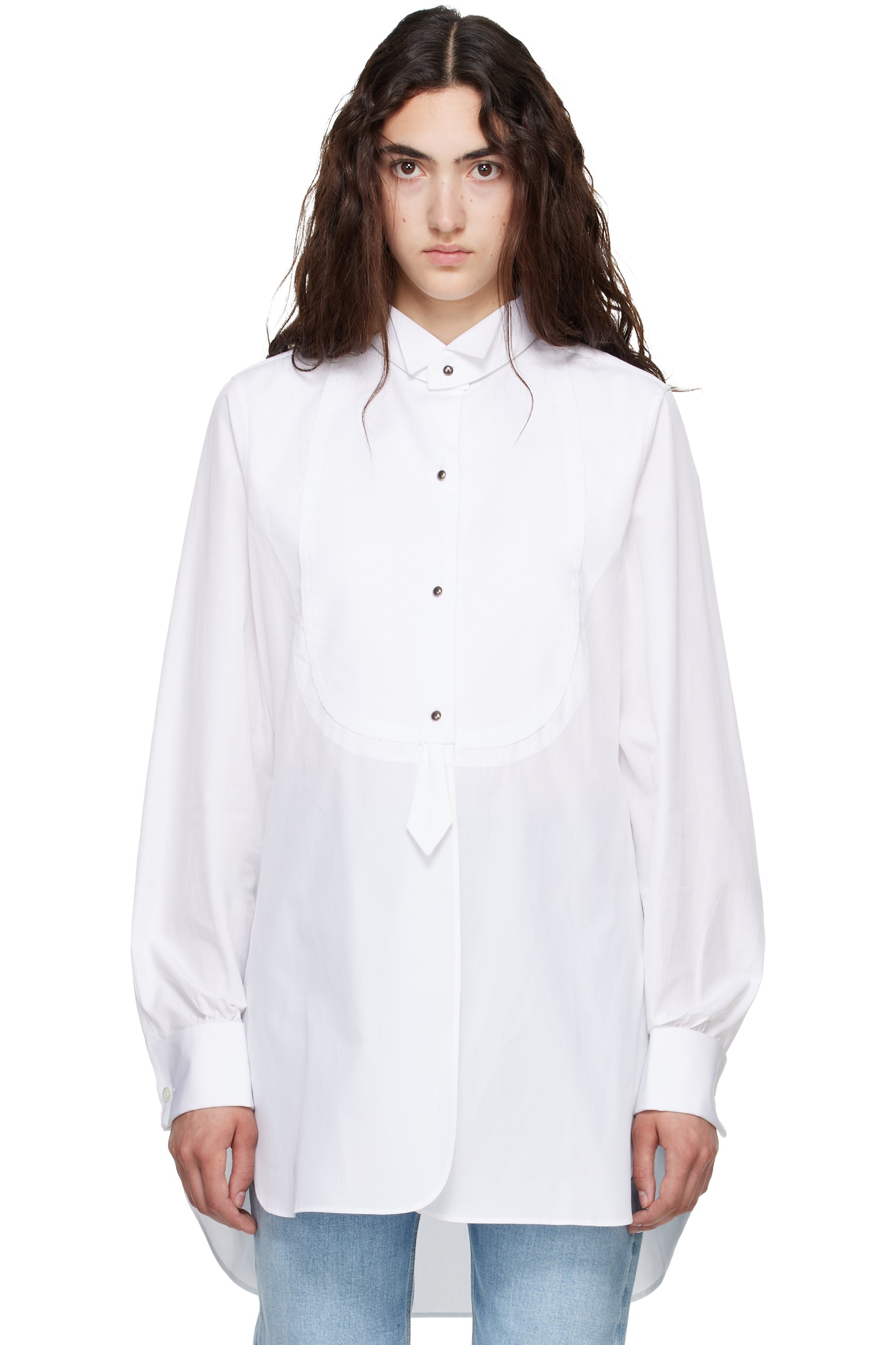 Maison Margiela - White Tuxedo Cotton Shirt