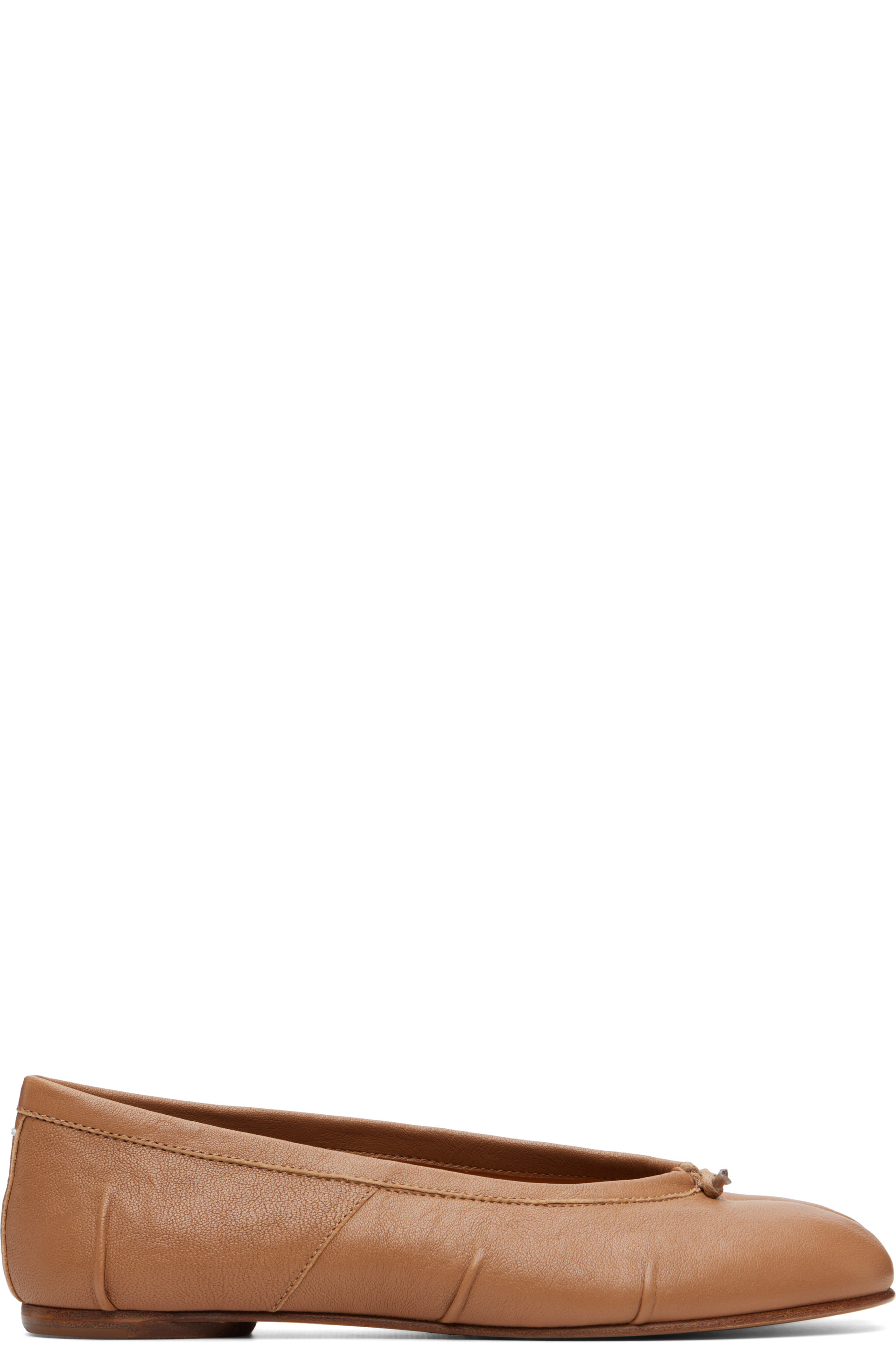 Maison Margiela - Tan Tabi New Ballerina Flats