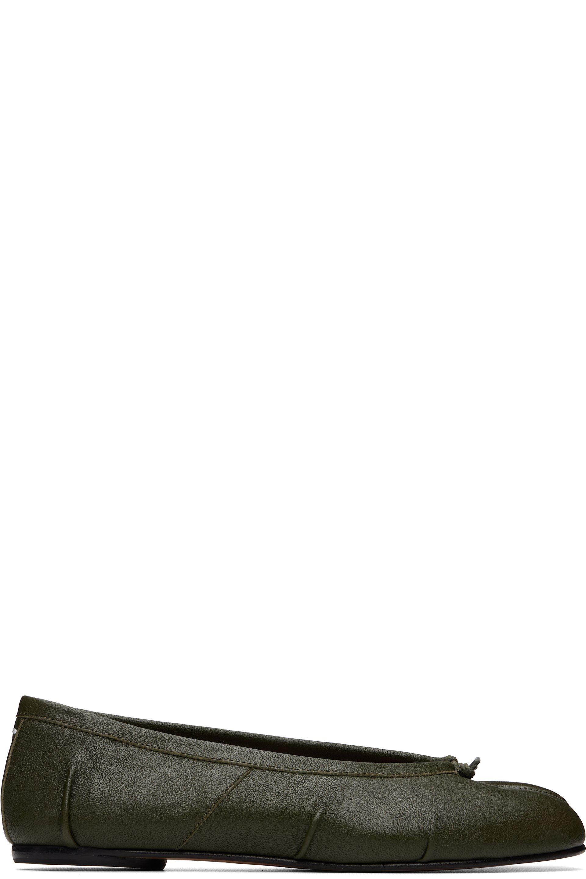 Maison Margiela - Khaki Tabi Ballerina Flats