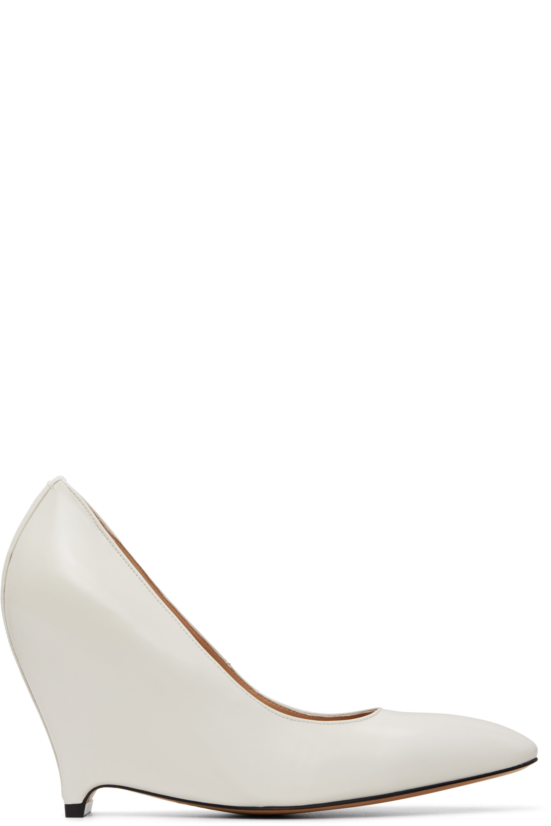 Maison Margiela - Off-White Heel-Less Heels
