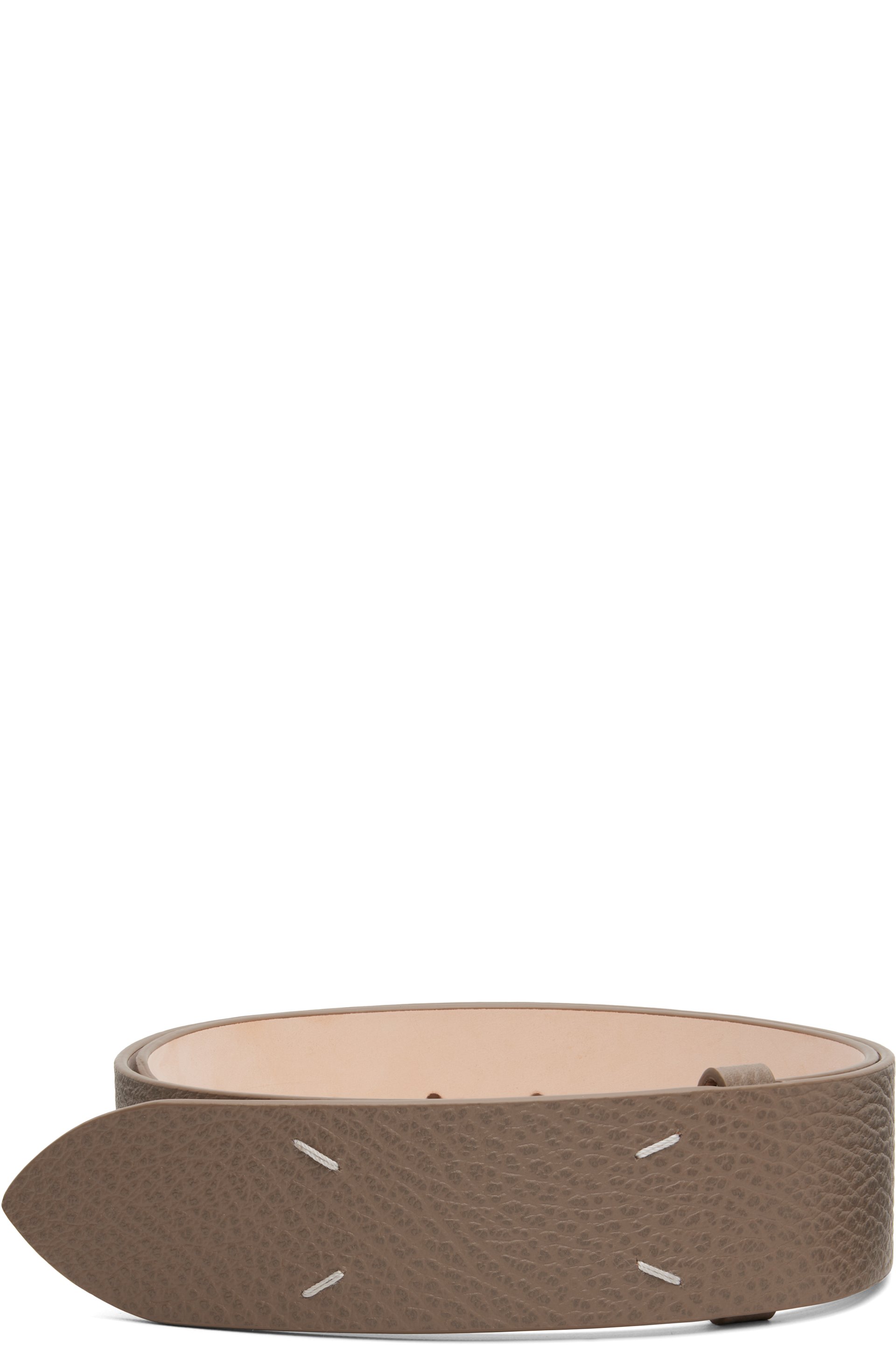 Maison Margiela - Taupe Calfskin 45 Belt