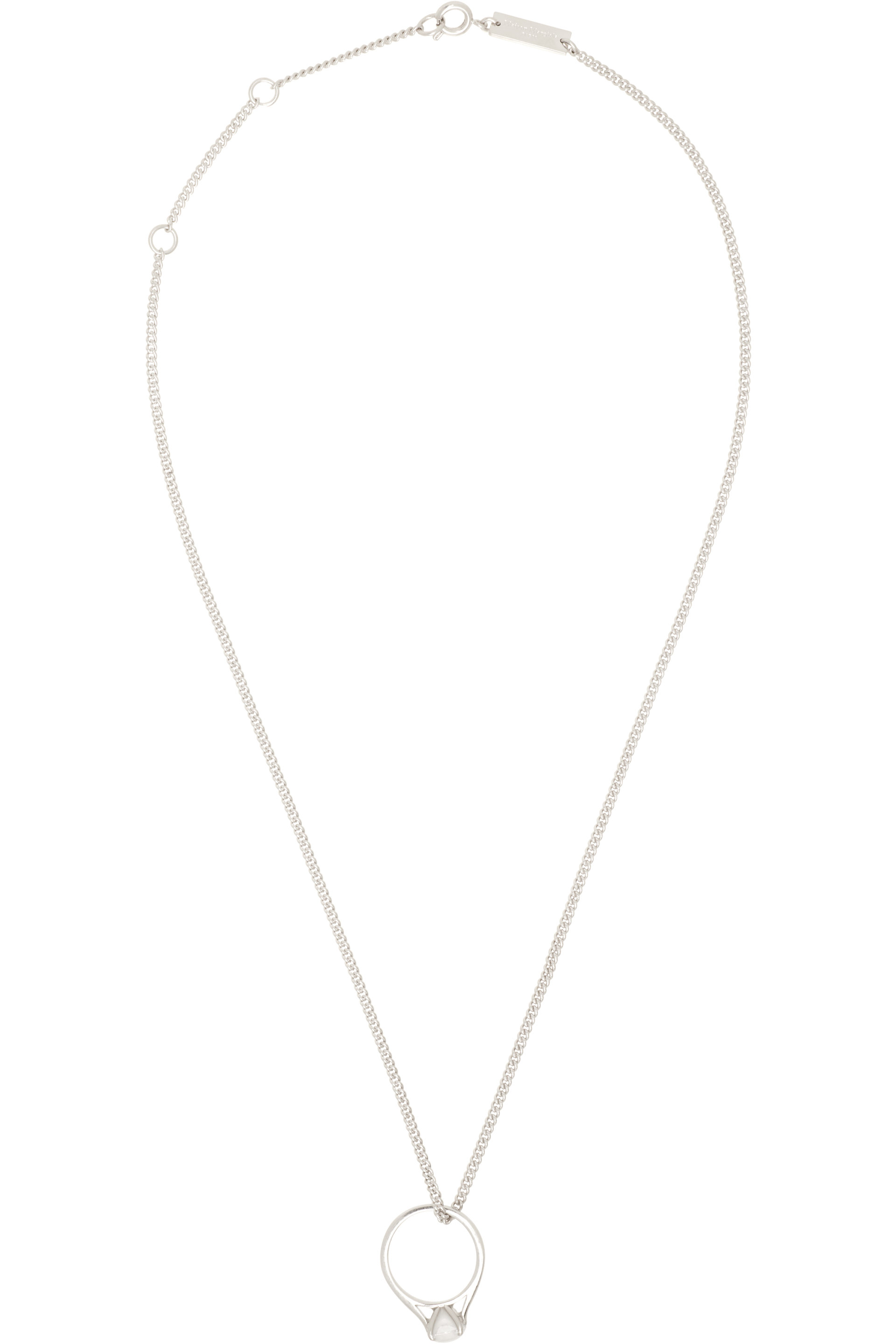 Maison Margiela - Antiqued Wax Solitaire Necklace