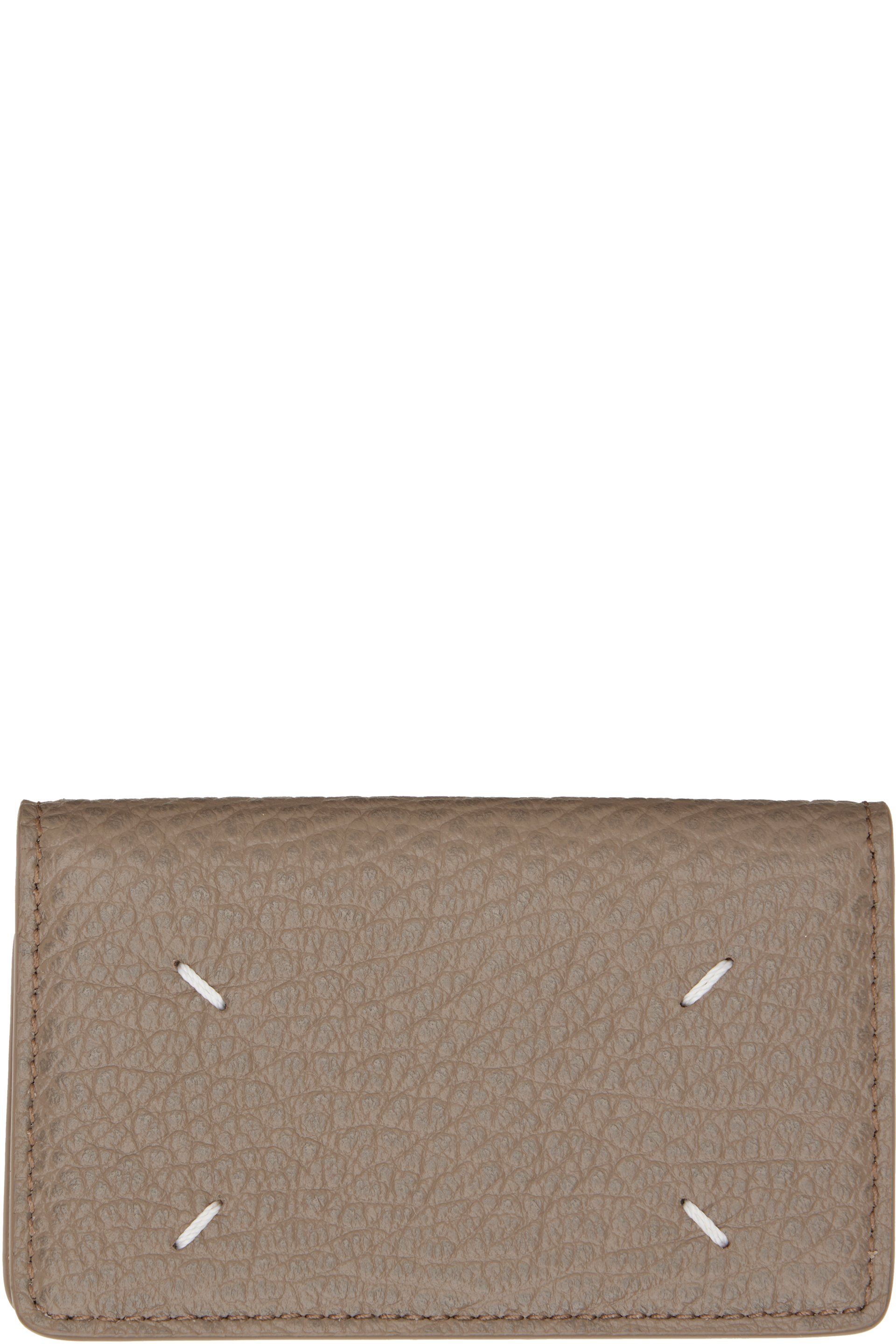 Maison Margiela - Taupe Calfskin Card Holder