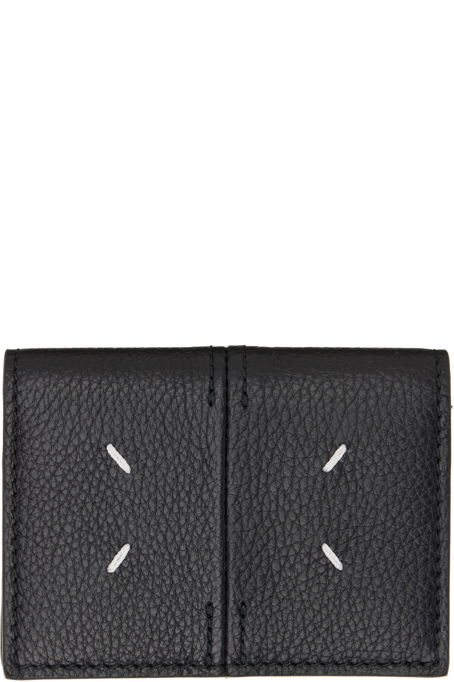 Maison Margiela - Porte-carte noir en cuir