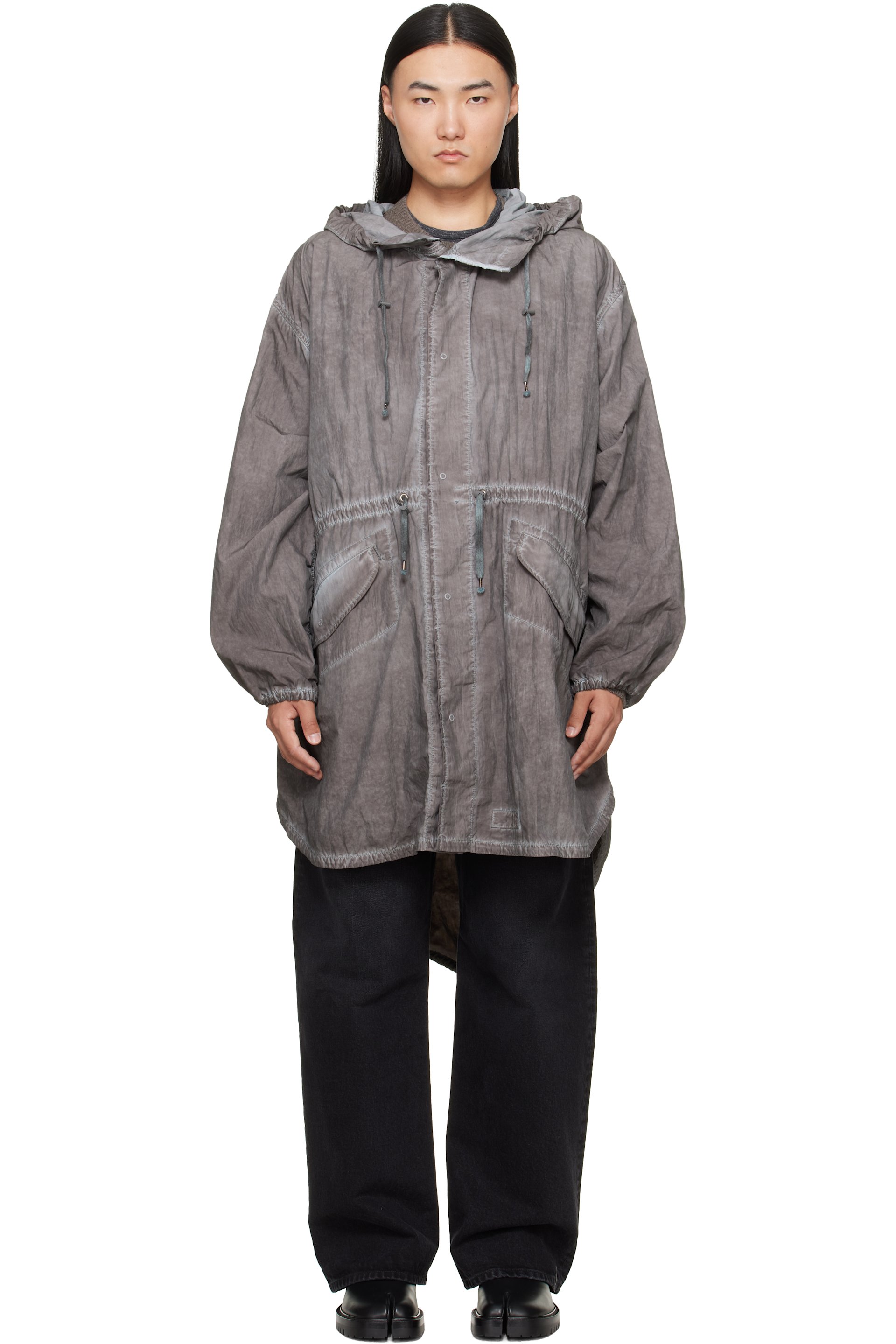 Maison Margiela - Gray Hooded Parka