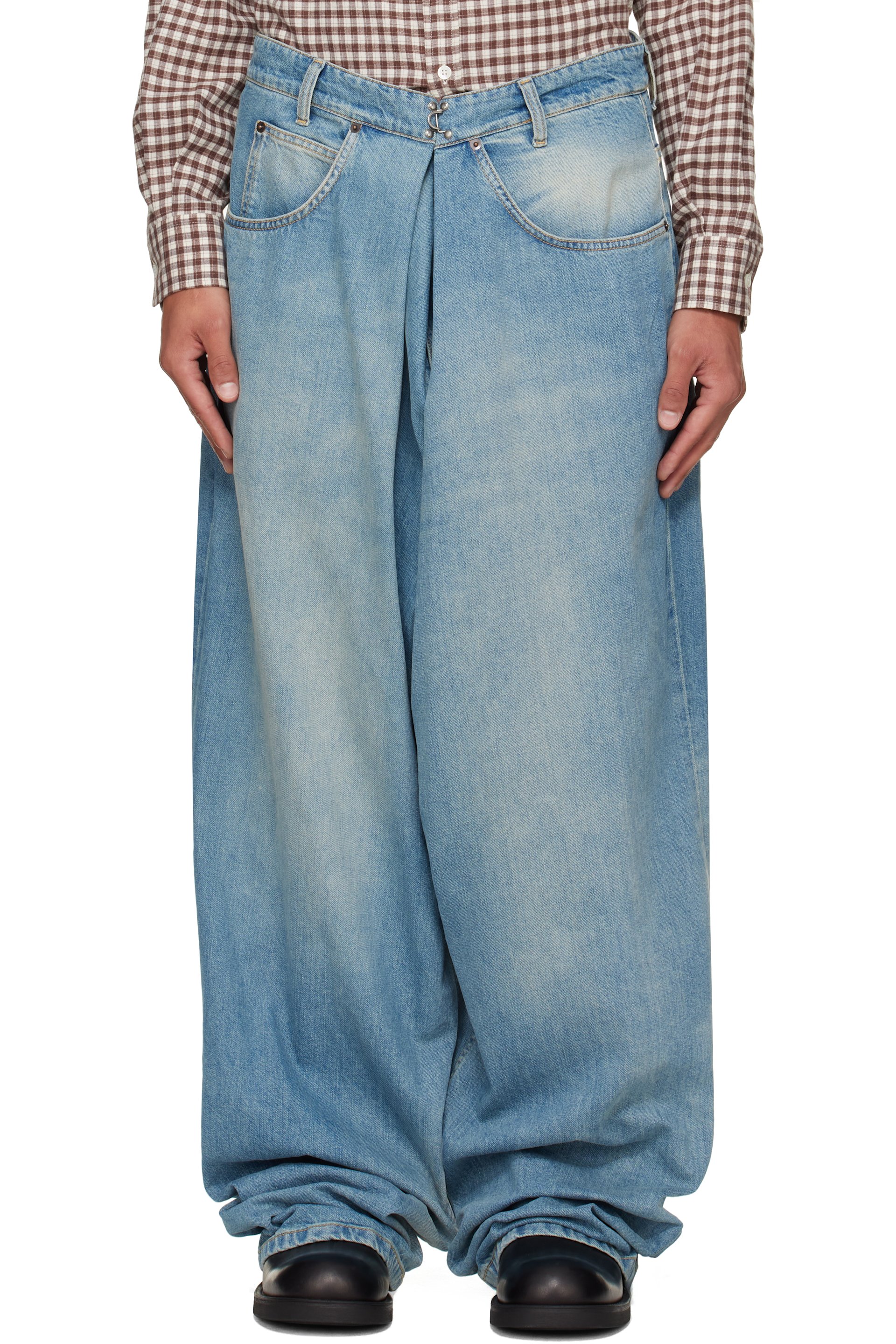 Maison Margiela - Blue Wrap Jeans