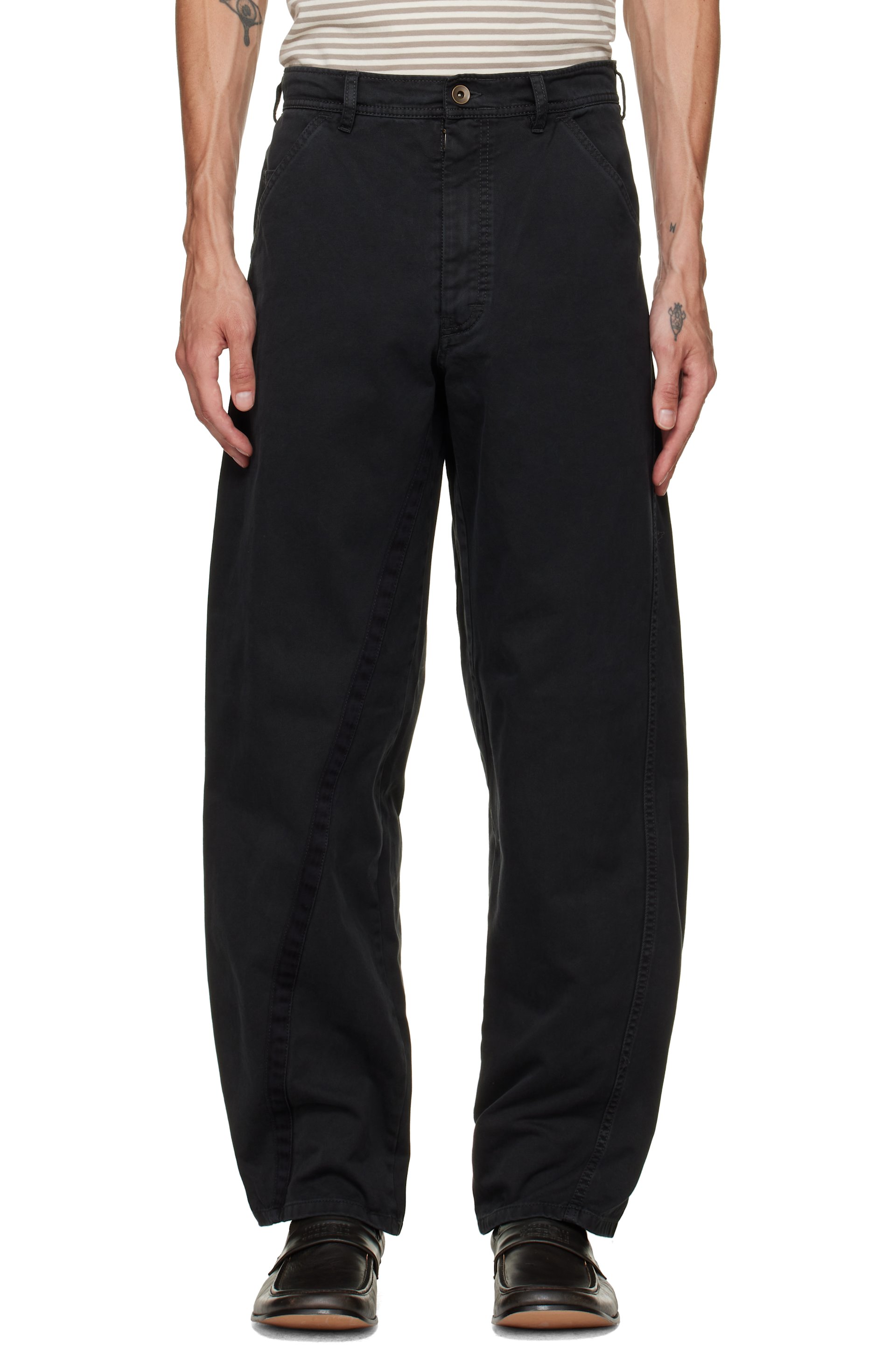 Maison Margiela - Black Cotton Trousers