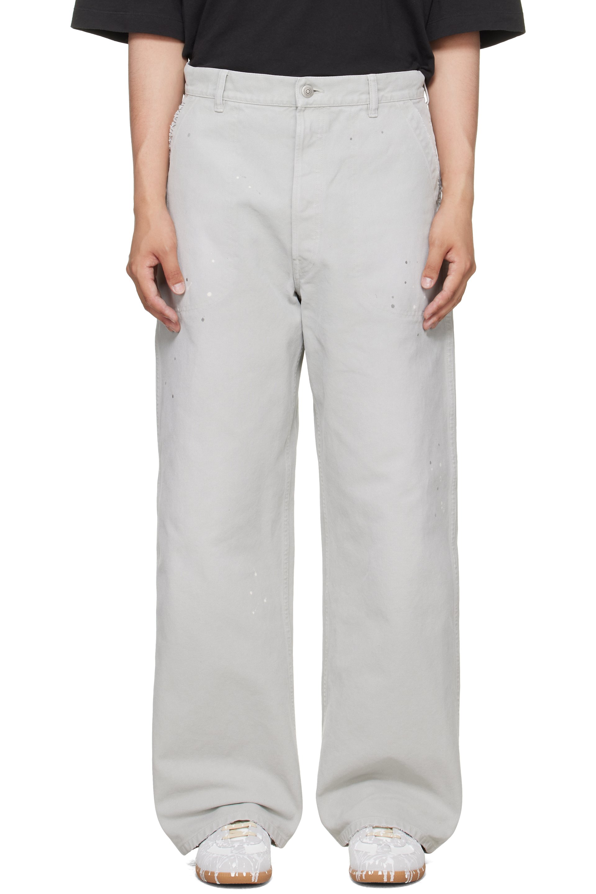 Maison Margiela - Gray Double-Dyed Workwear Trousers