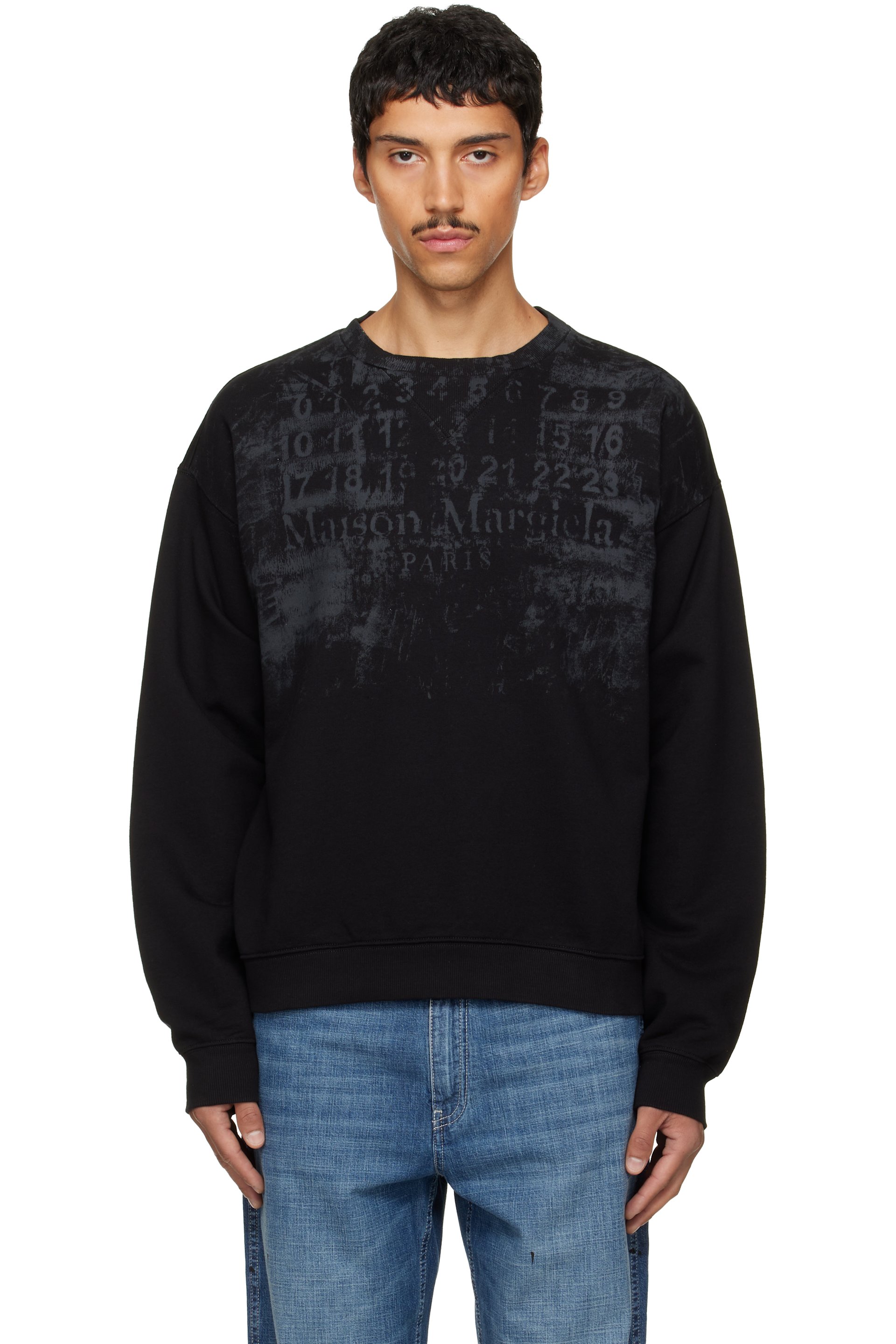 Maison Margiela - Black Number Sweatshirt