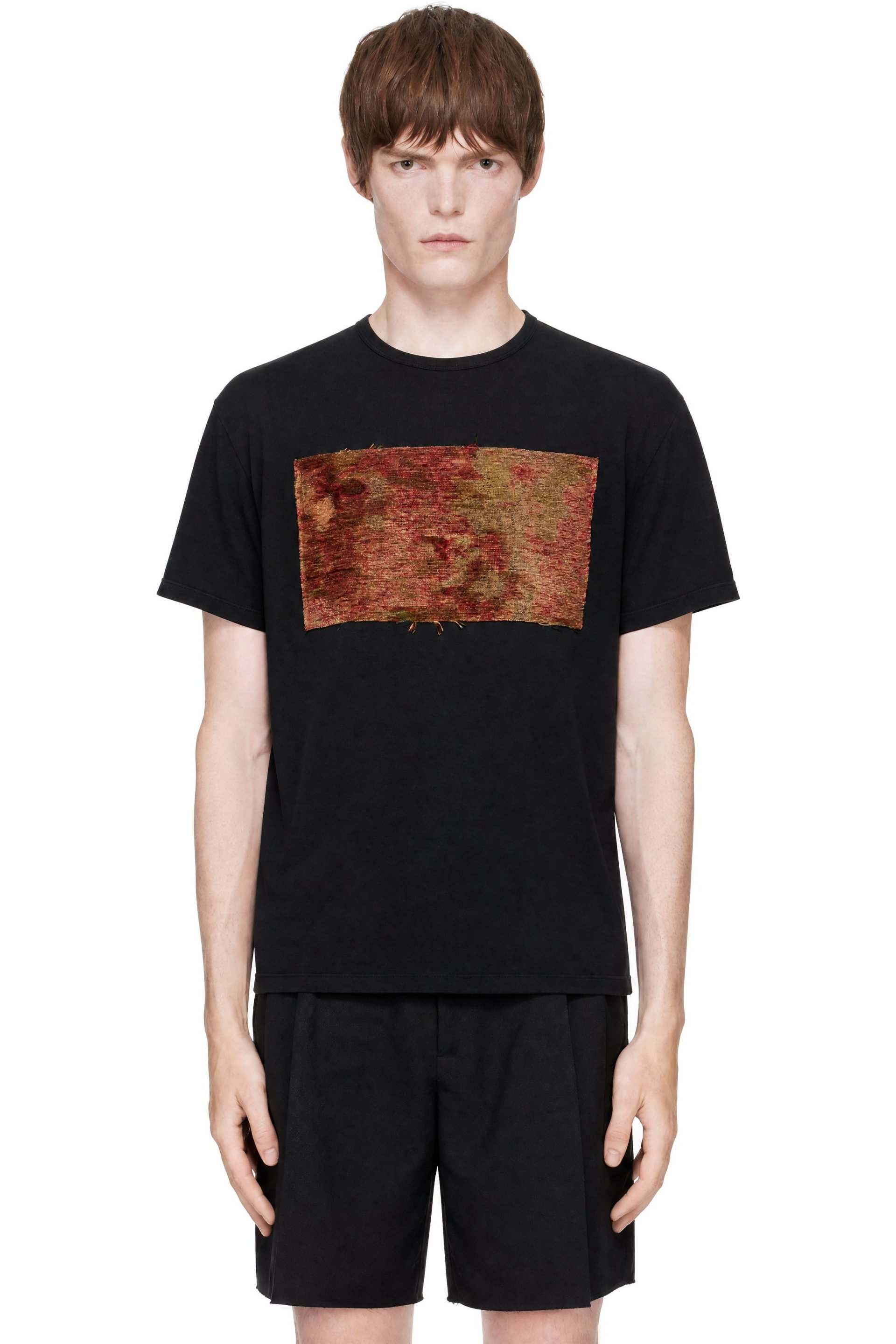 Maison Margiela - Black Tapestry Patch T-shirt