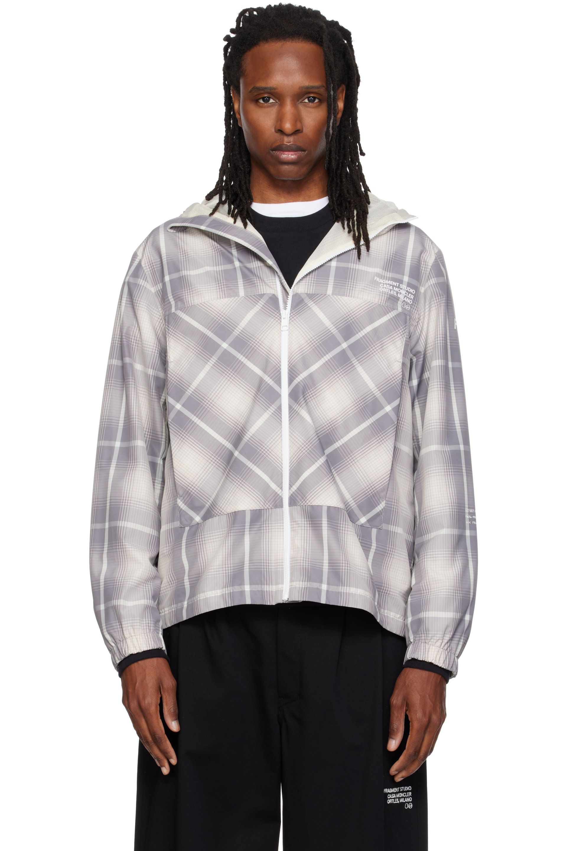Moncler Genius - Blouson coupe-vent Jitsuyo gris - Moncler x FRGMT