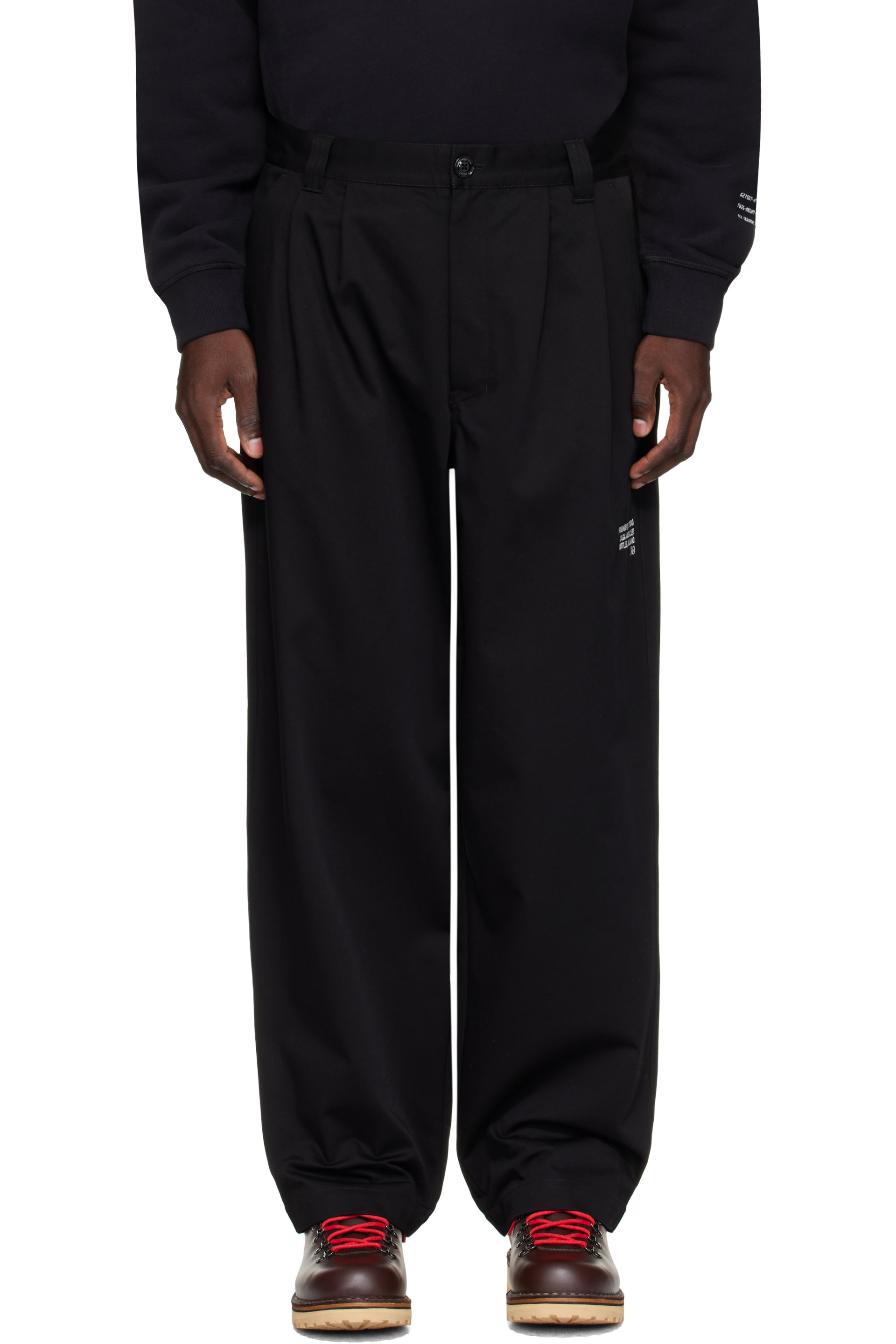 Moncler Genius - Pantalon noir en gabardine de coton - Moncler x FRGMT