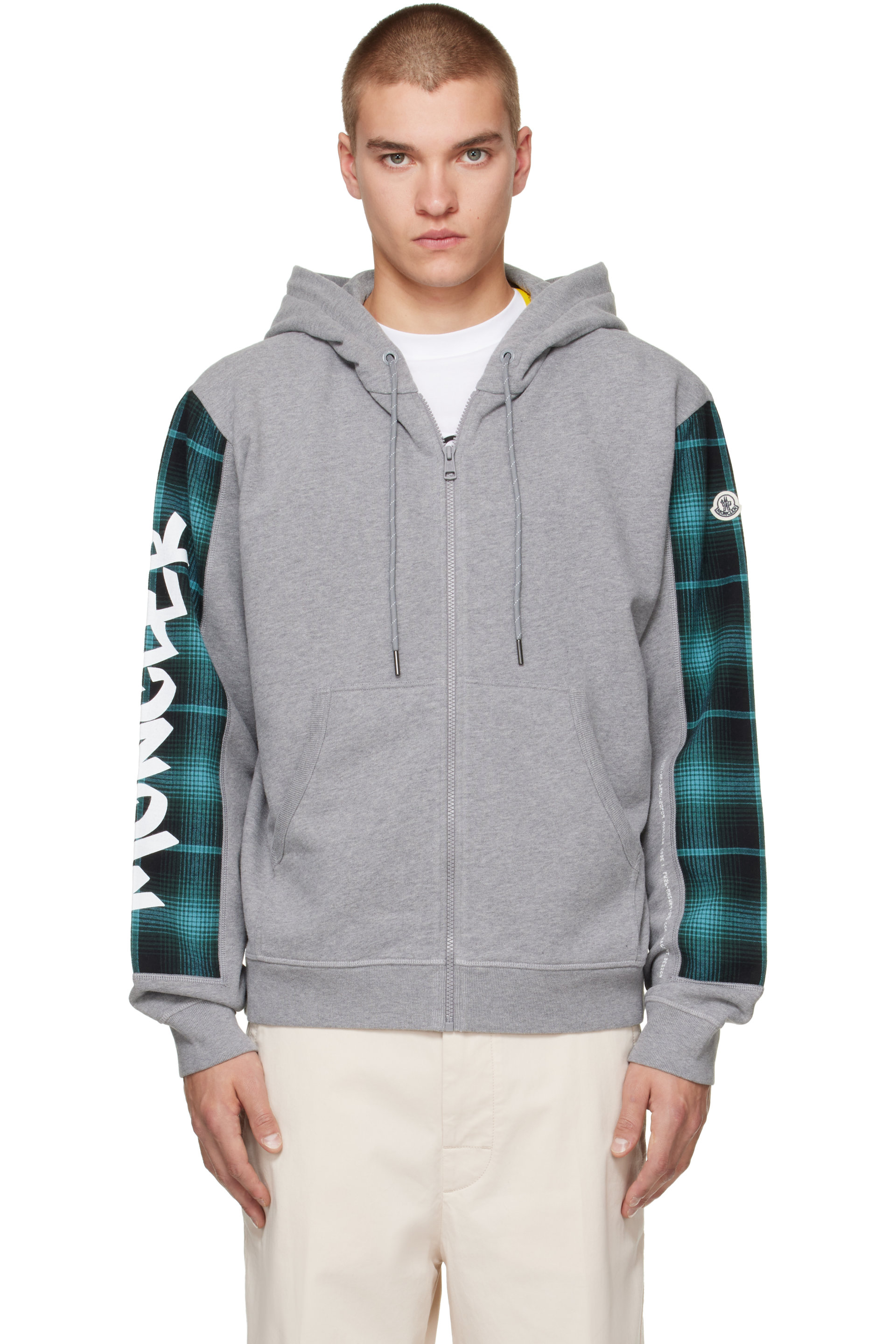 Moncler Genius - Moncler x Fragment Gray Zip-Up Hoodie