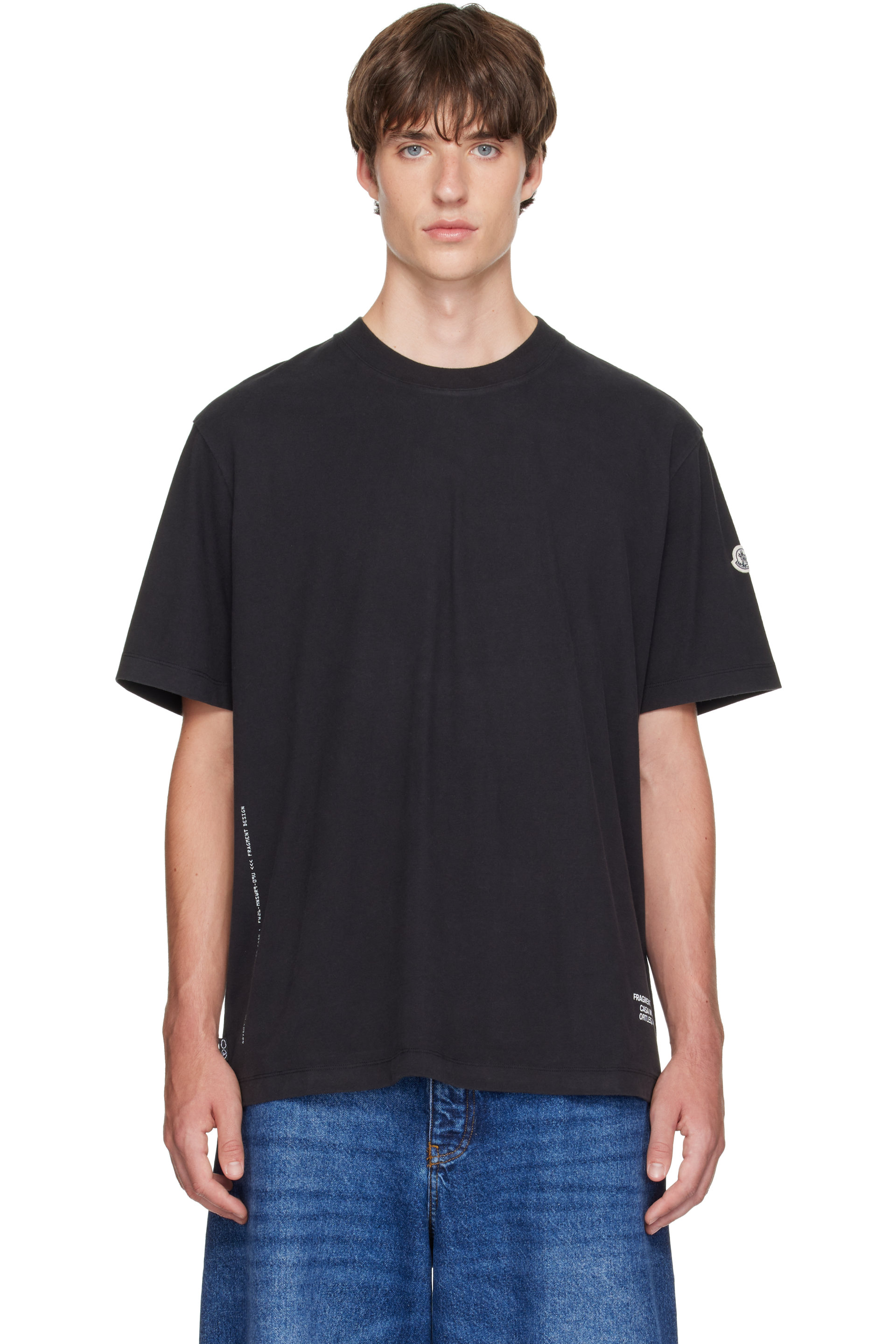 Moncler Genius - Moncler x Fragment Black Short Sleeve T-shirt