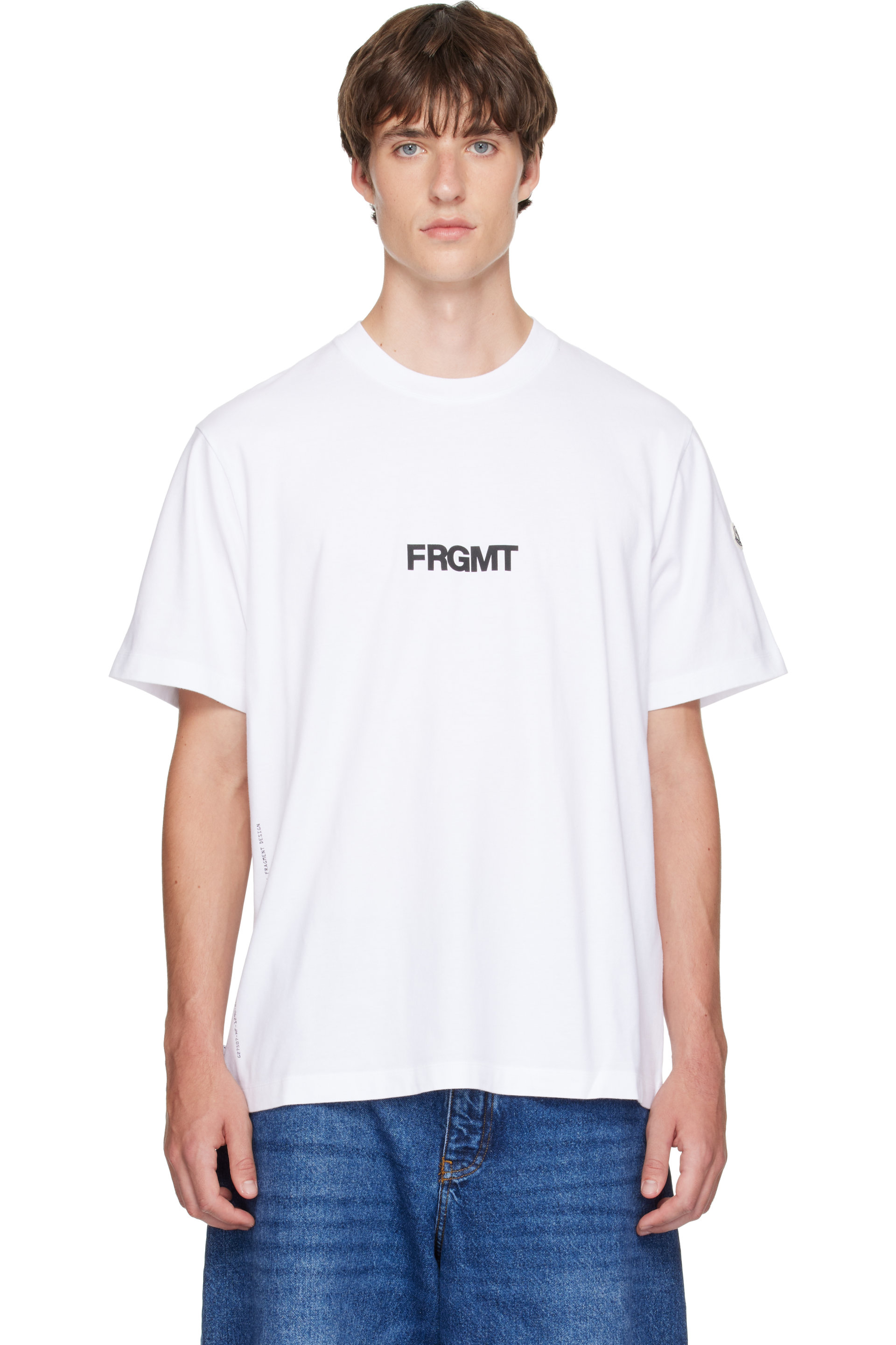Moncler Genius - Moncler x Fragment White Dog Print T-shirt