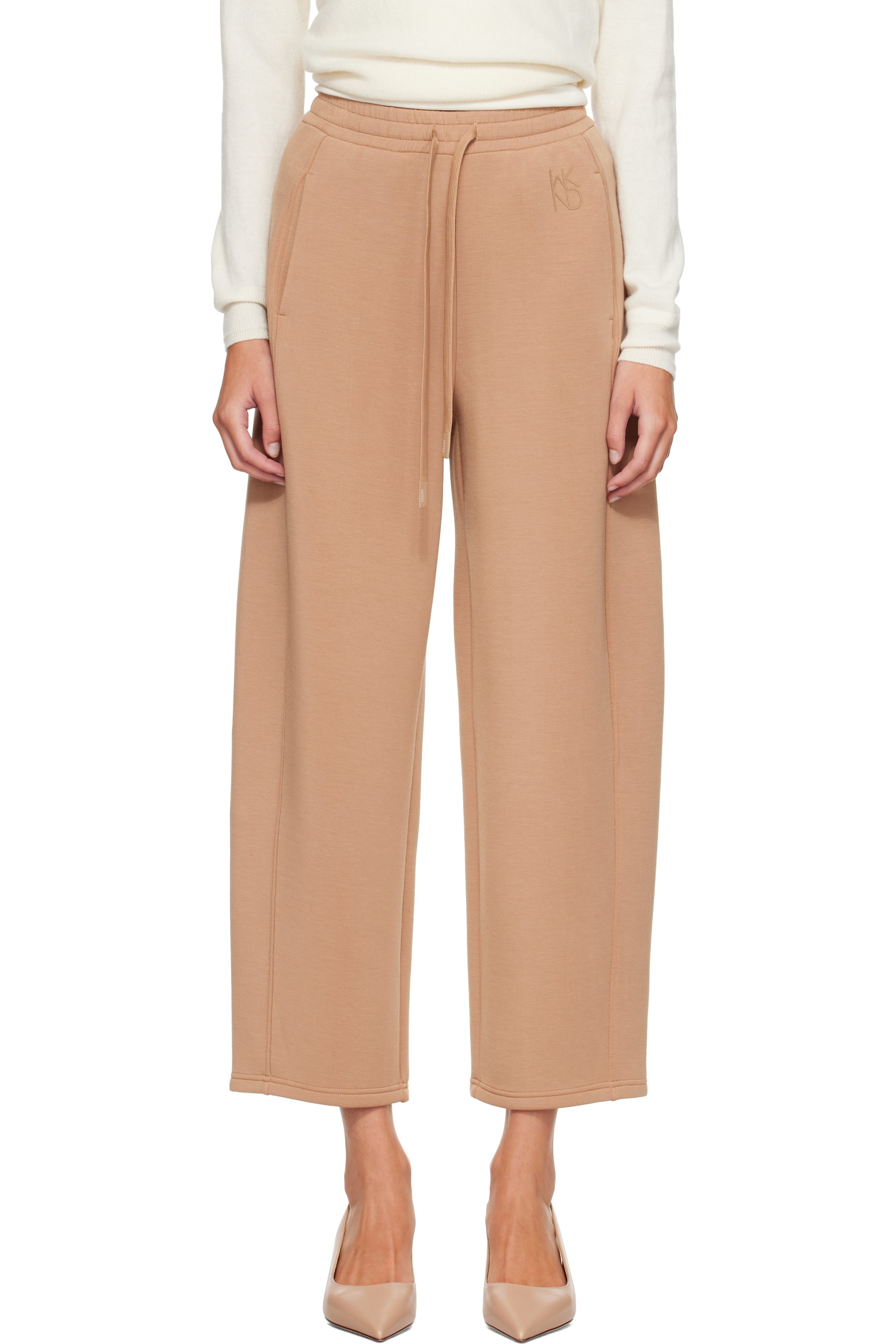 Weekend Max Mara - Tan Getto Jersey Lounge Pants