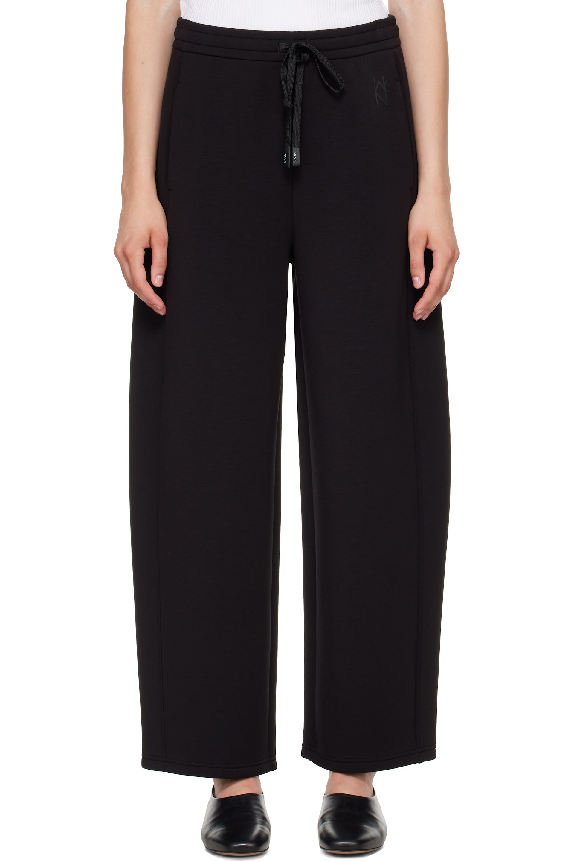 Weekend Max Mara - Black Scuba Jersey Getto Trousers