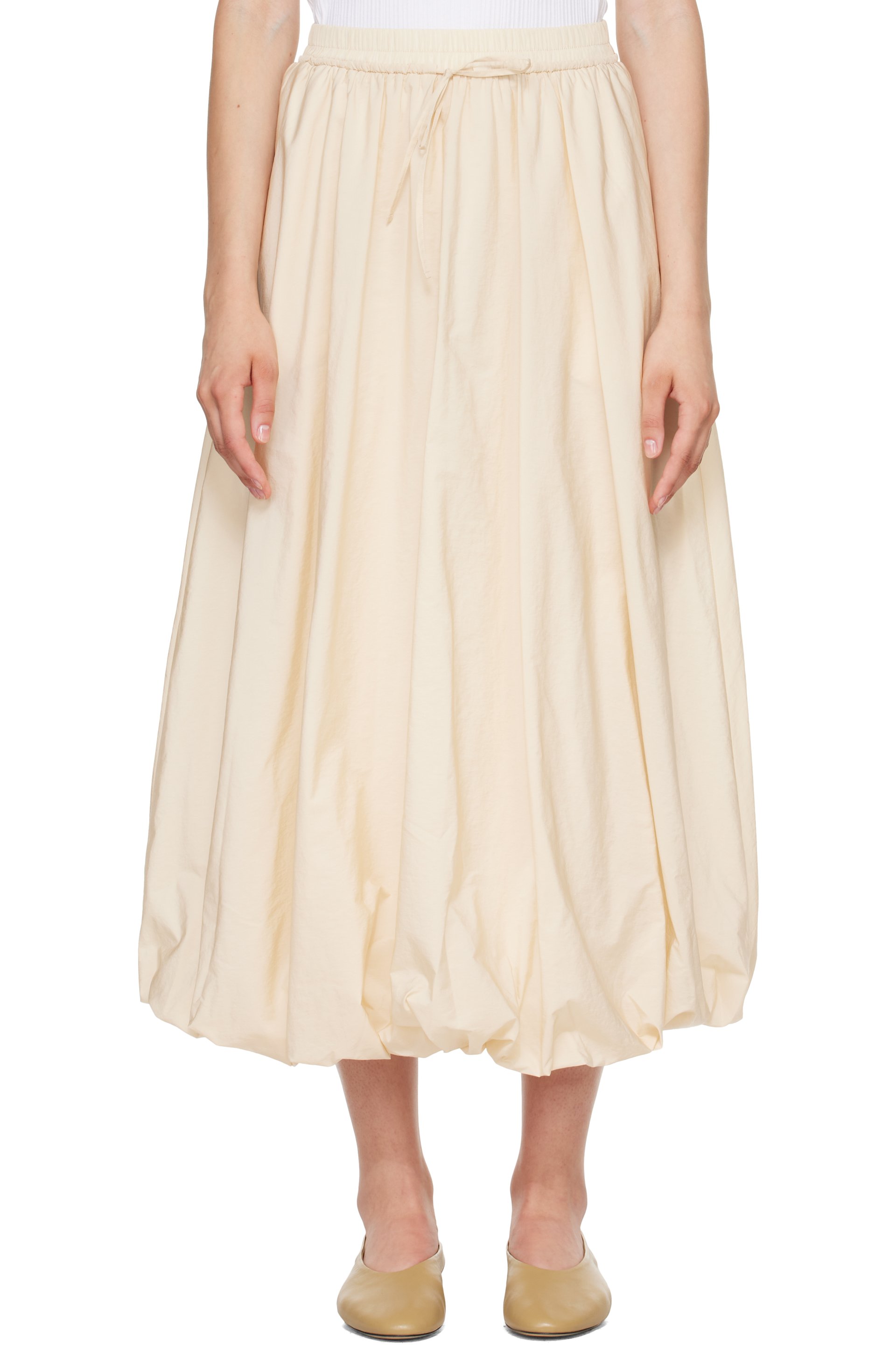 Weekend Max Mara - Off-White Ciurma Midi Skirt