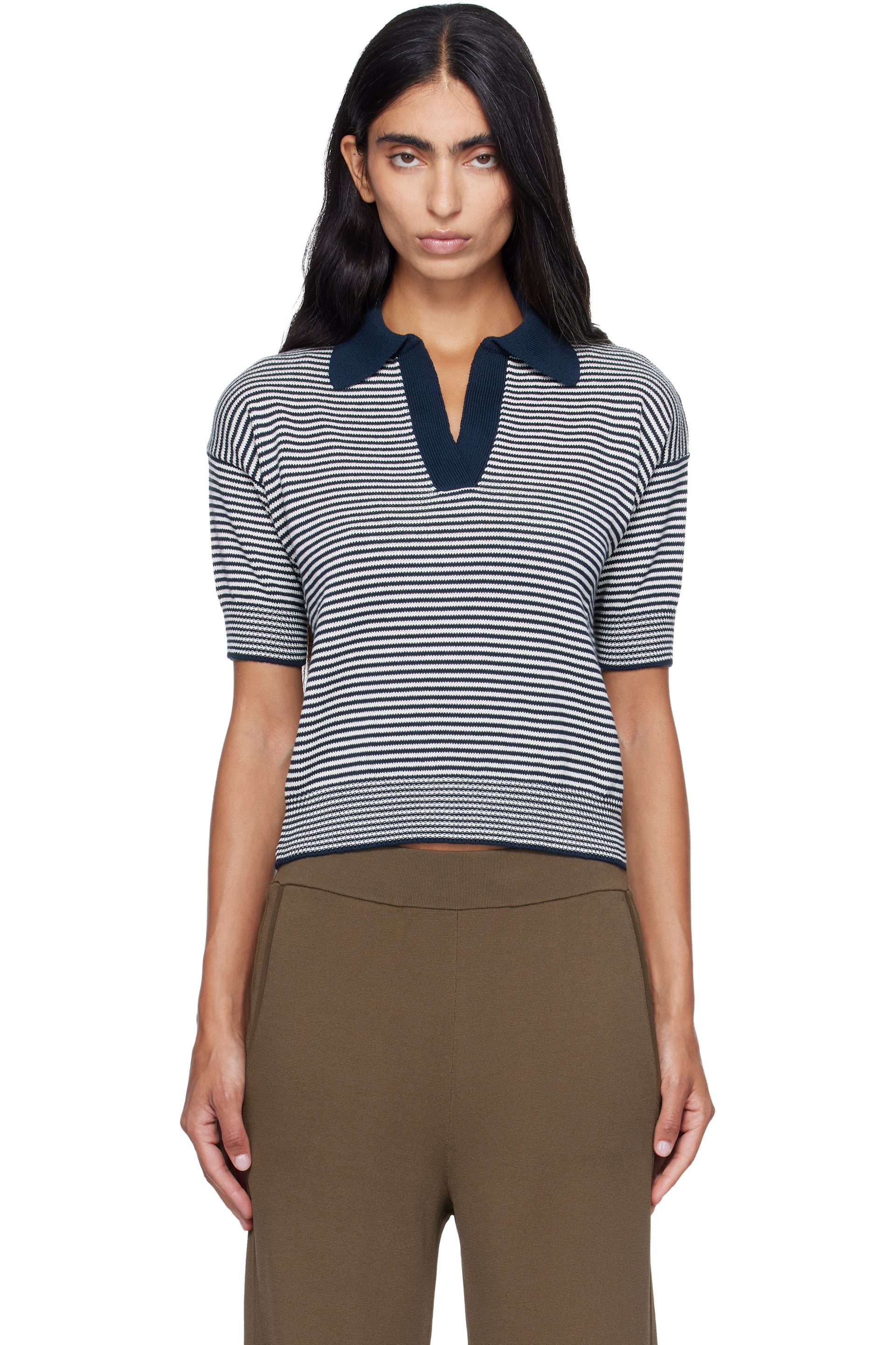 Weekend Max Mara - Navy & White Albero Polo