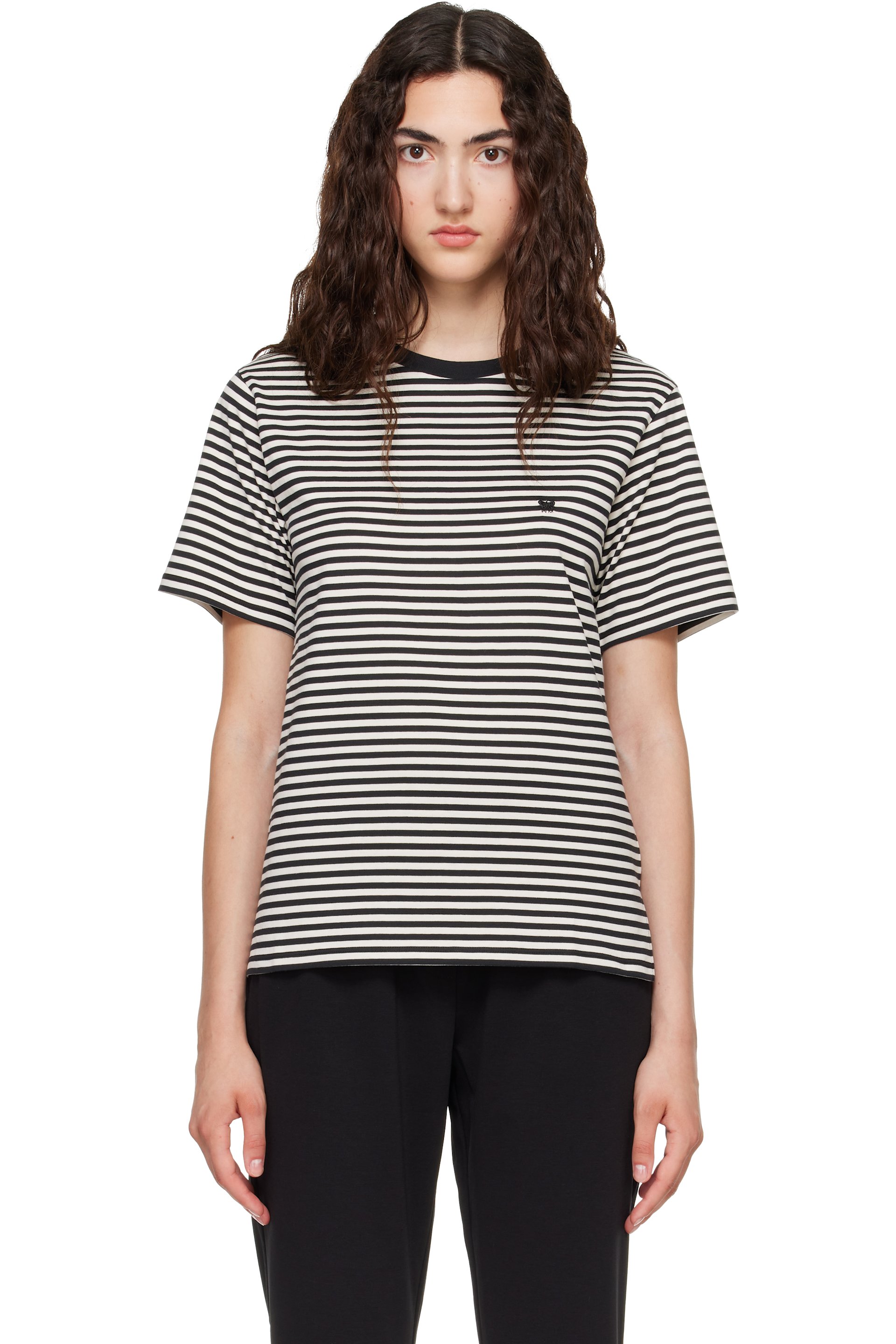Weekend Max Mara - Navy & White Venaco T-shirt