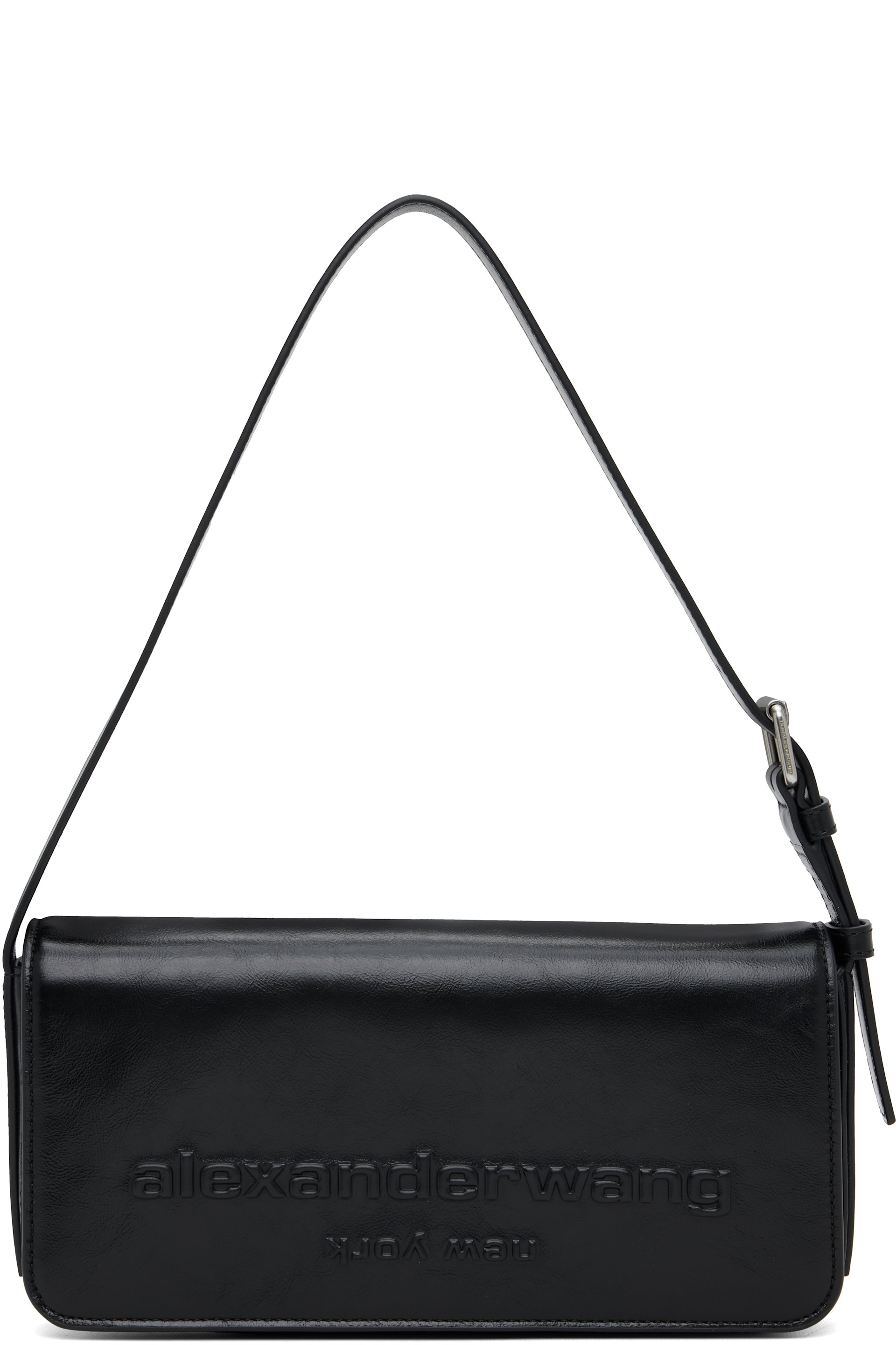 Alexander Wang - Black Punch Flap Shoulder Bag