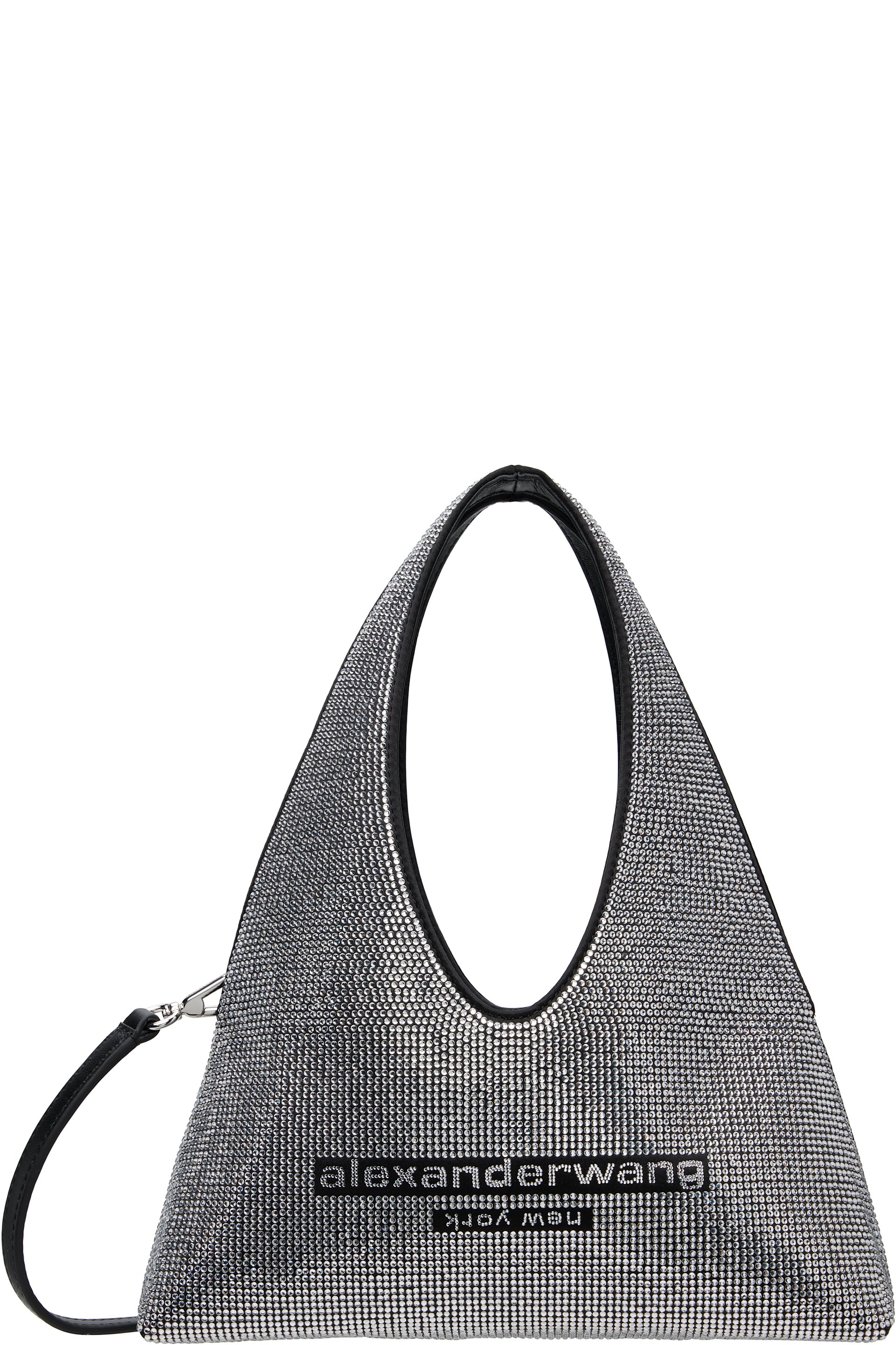 Alexander Wang - Silver & Black Pike Crystal Mini Bag