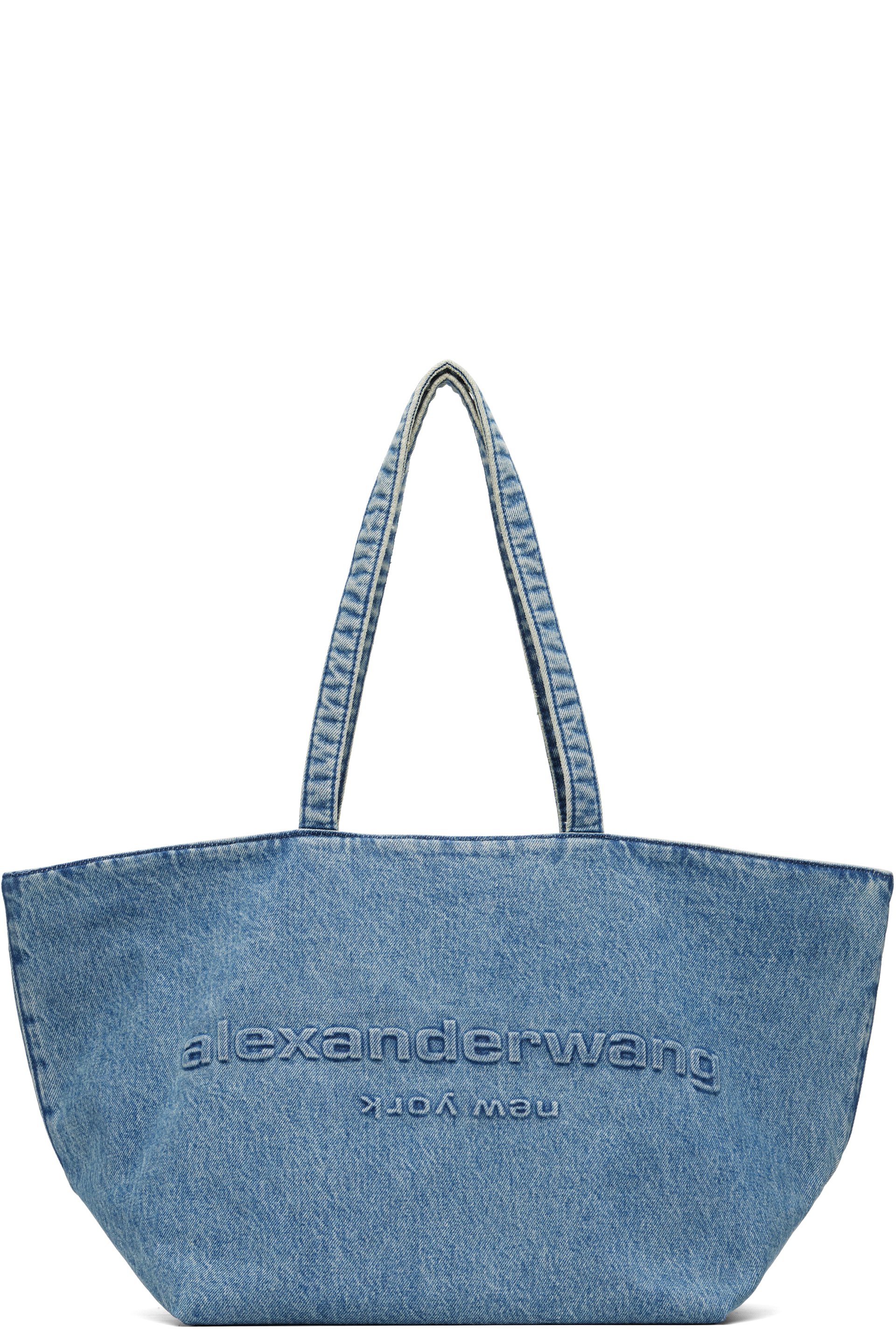 Alexander Wang - Blue Denim Punch Tote