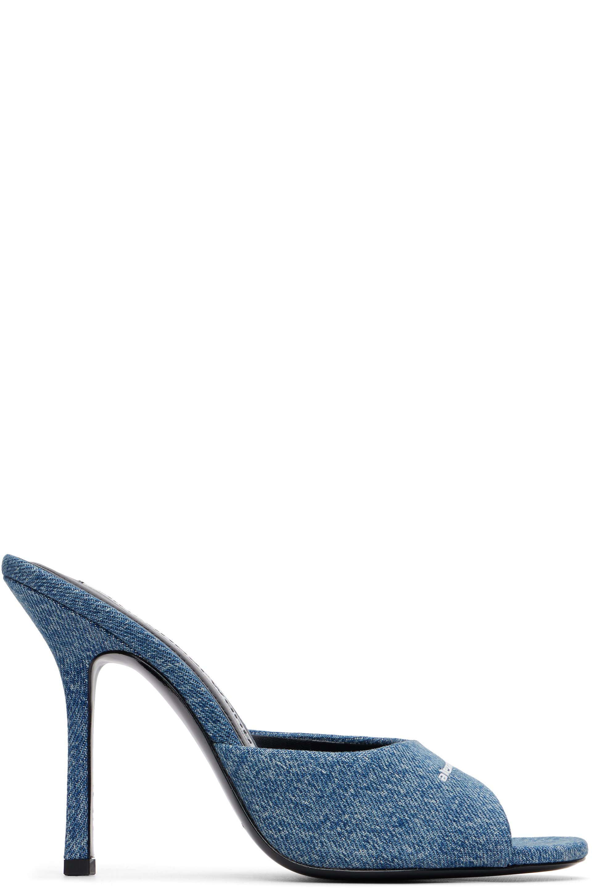 Alexander Wang - Blue Cher Mule Heeled Sandals