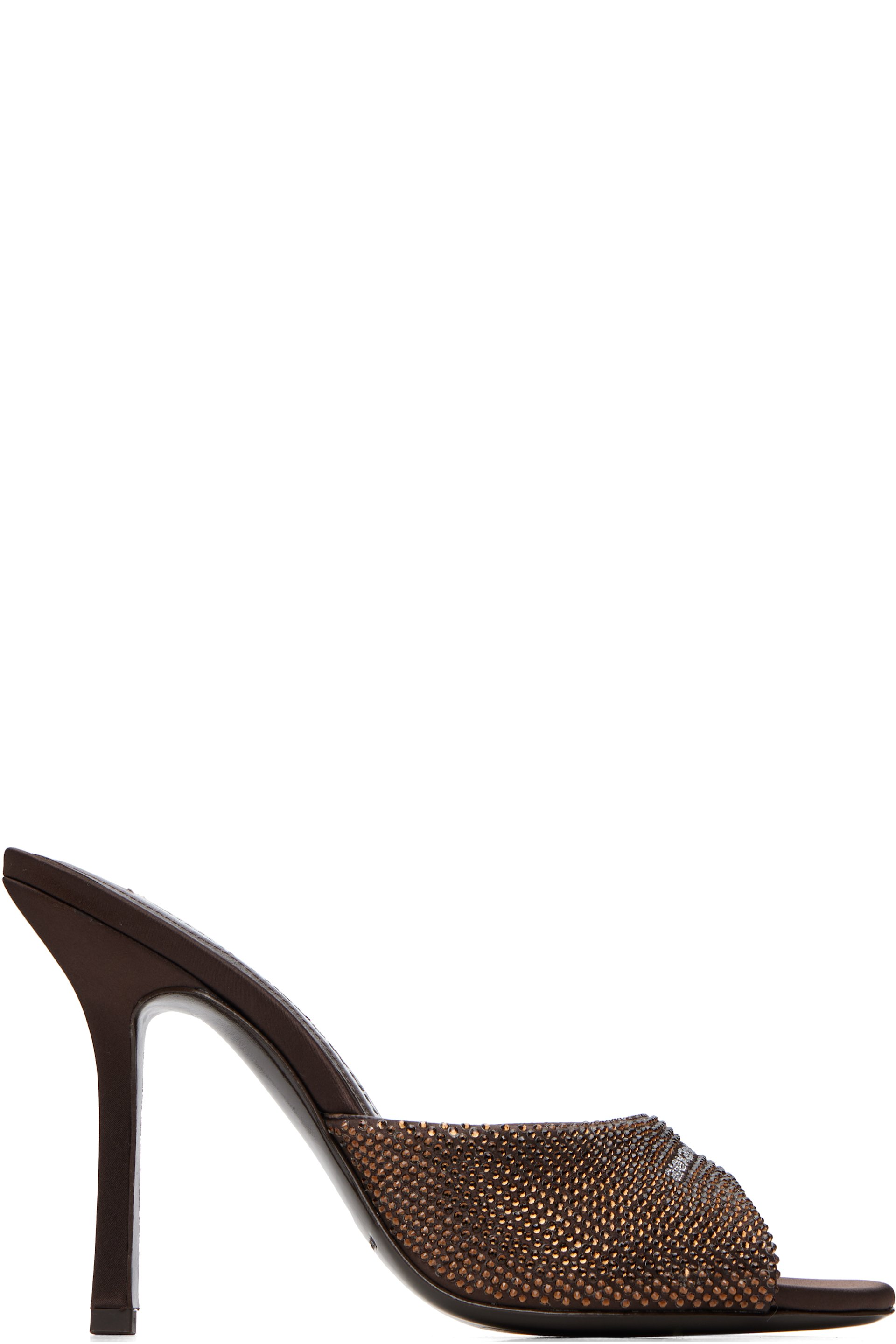 Alexander Wang - Brown Cher 105MM Mule Heeled Sandals