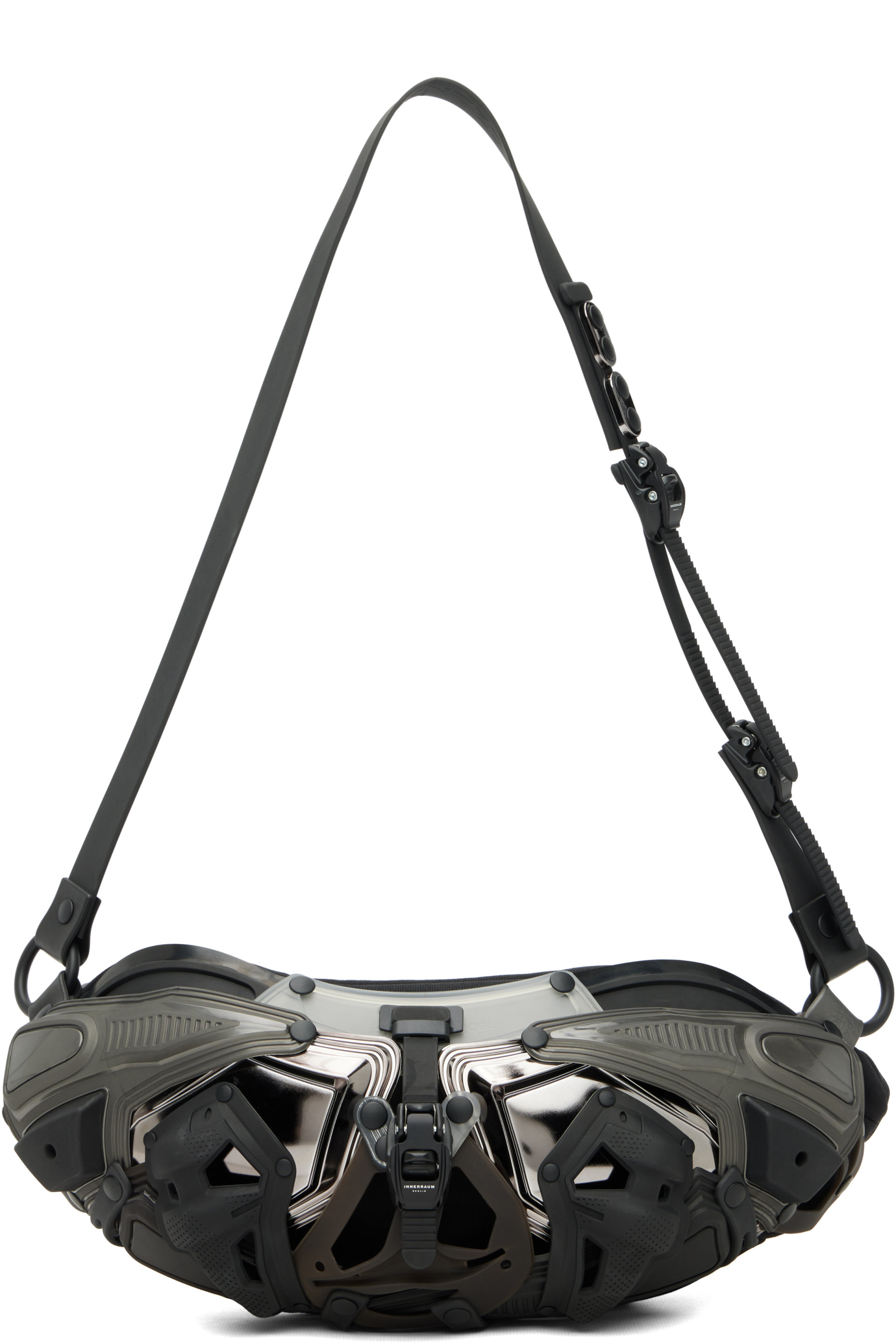 Innerraum - Black & Silver Object I82 Crossbody Bag