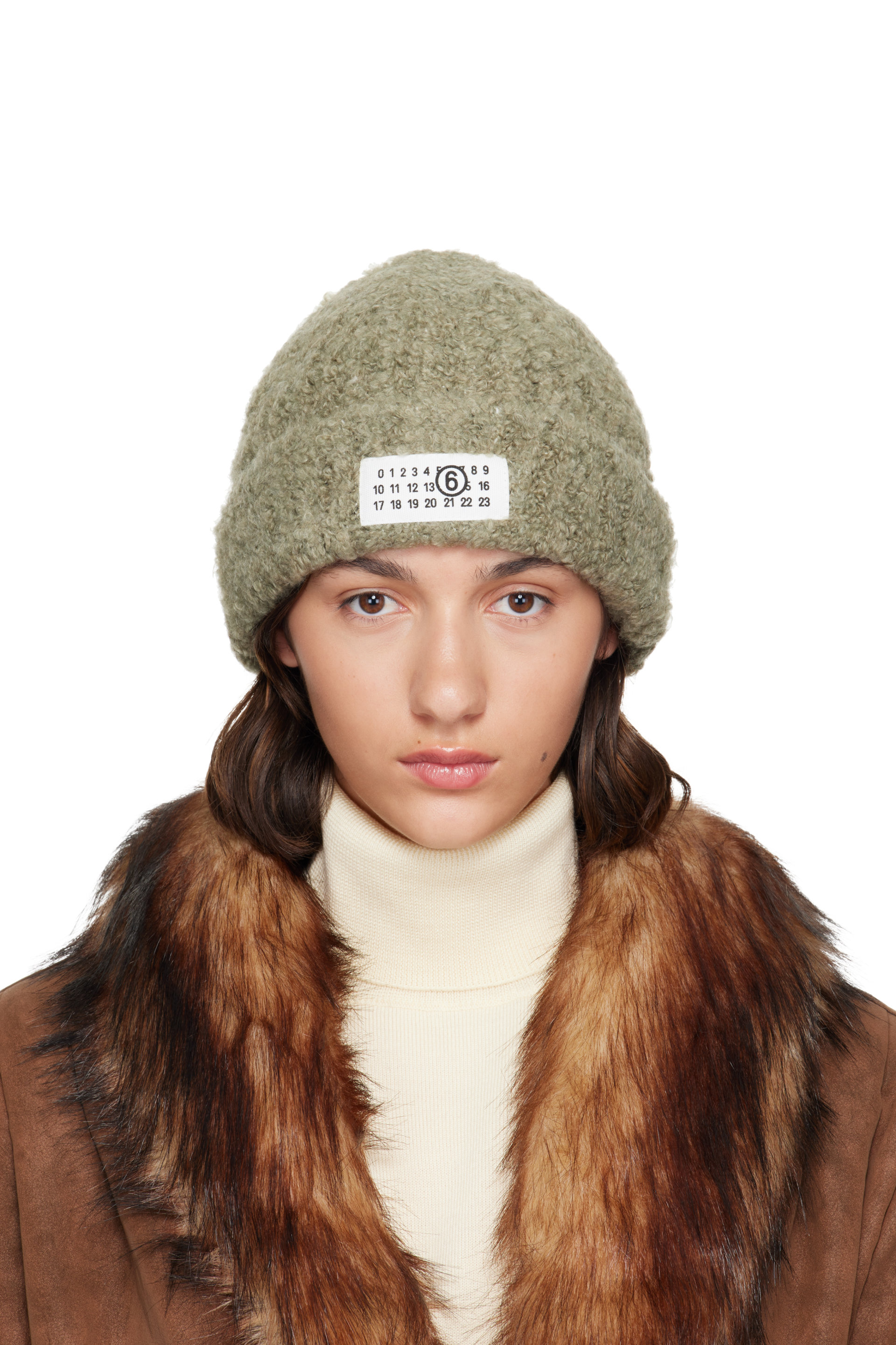 MM6 Maison Margiela - 绿色徽标毛线帽
