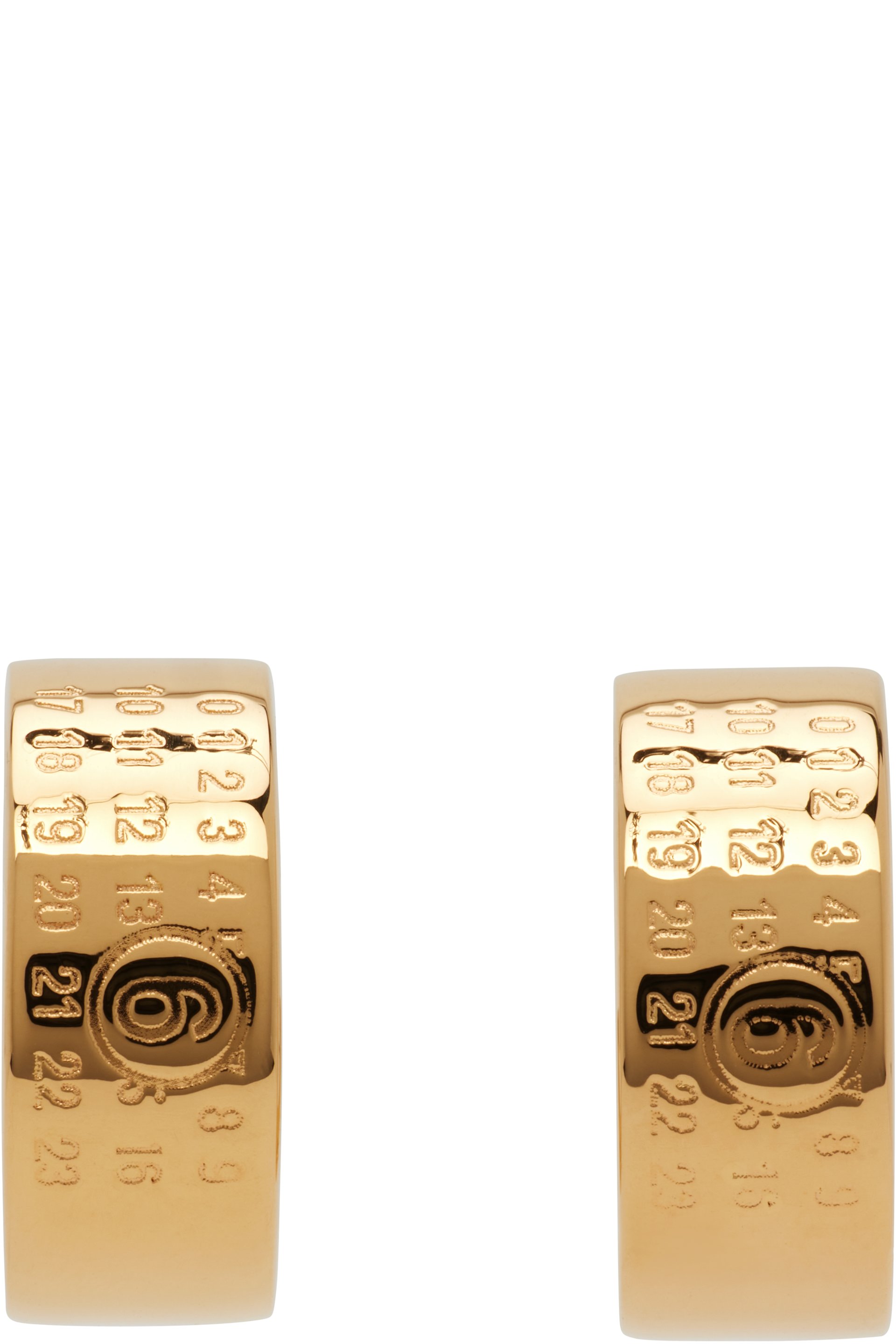 MM6 Maison Margiela - Numeric Minimal Signature Hoop Earrings